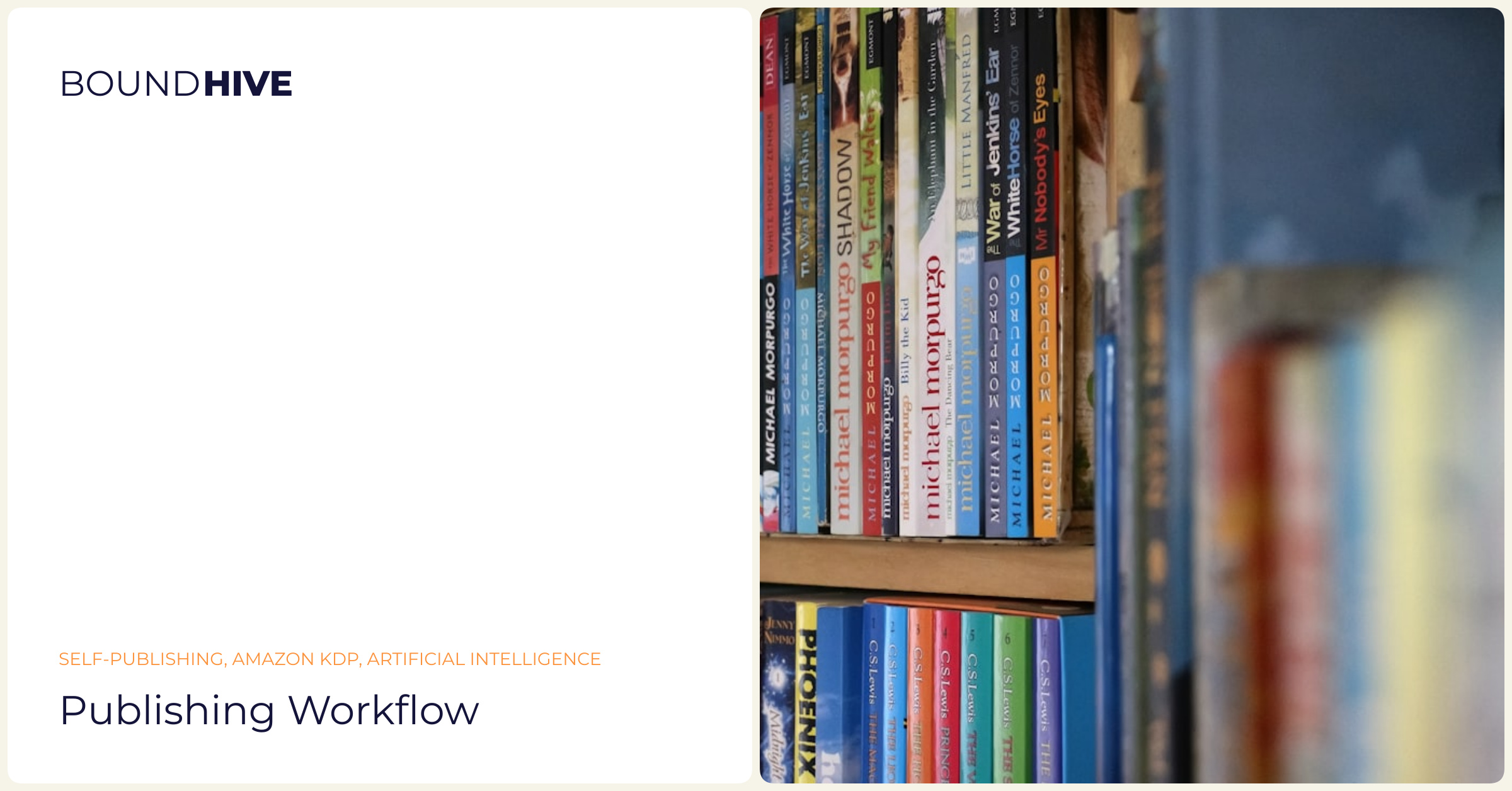 Publishing workflow Publishing workflow