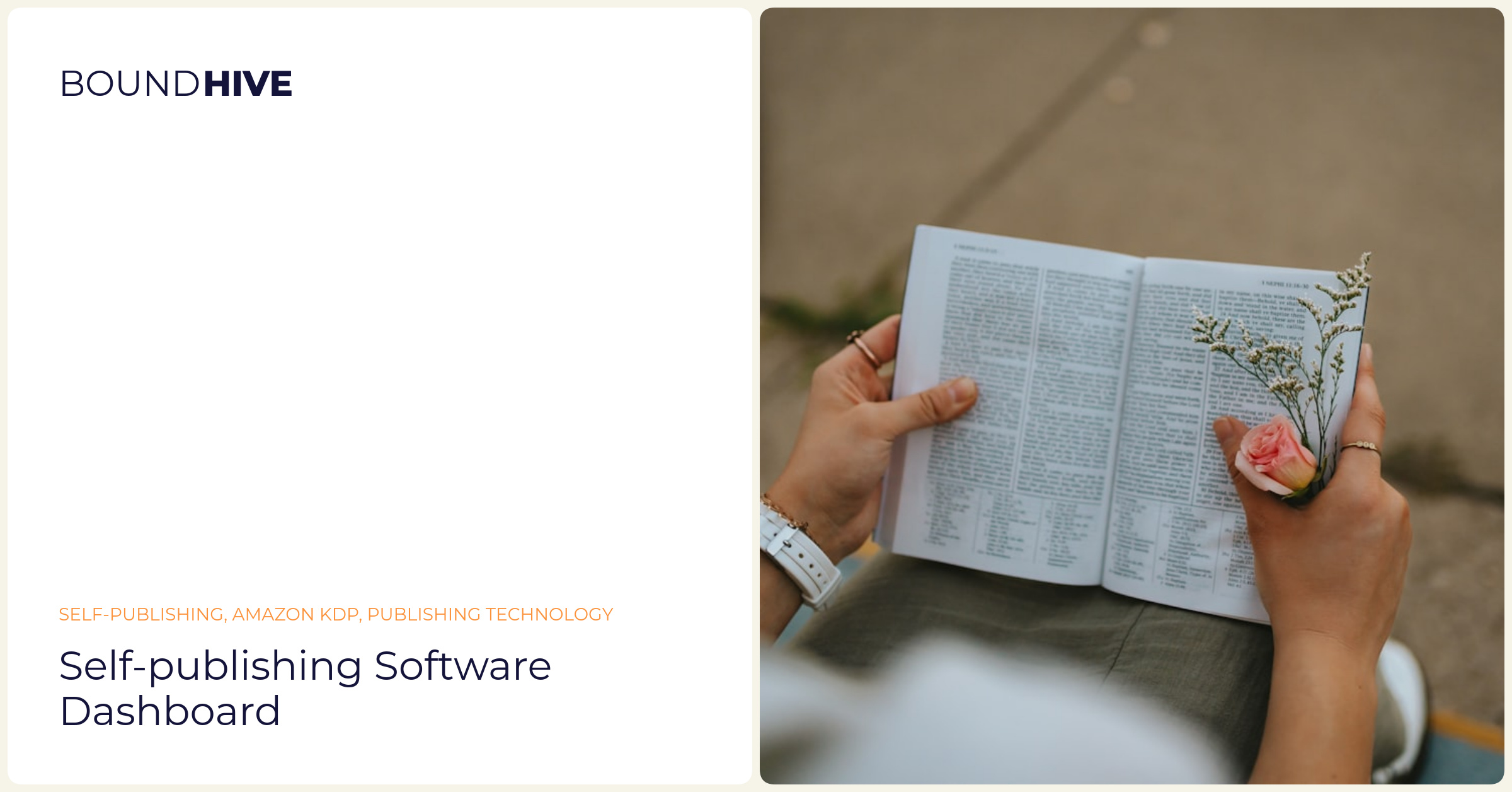Self-Publishing Software Dashboard Self-publishing software dashboard