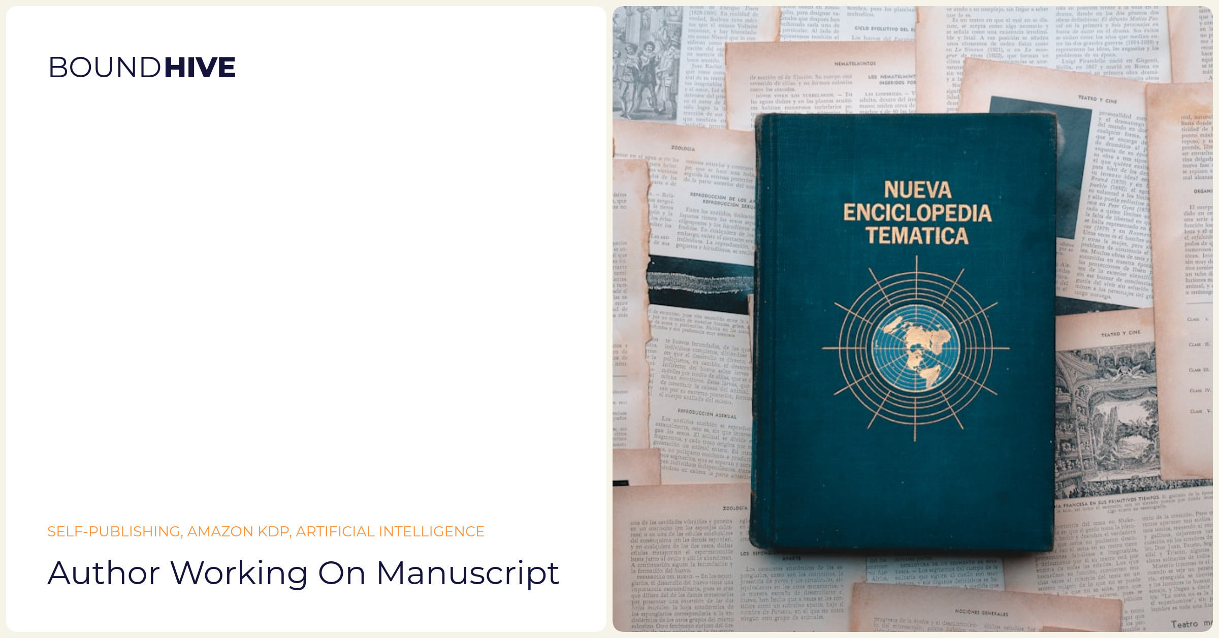 Author working on manuscript