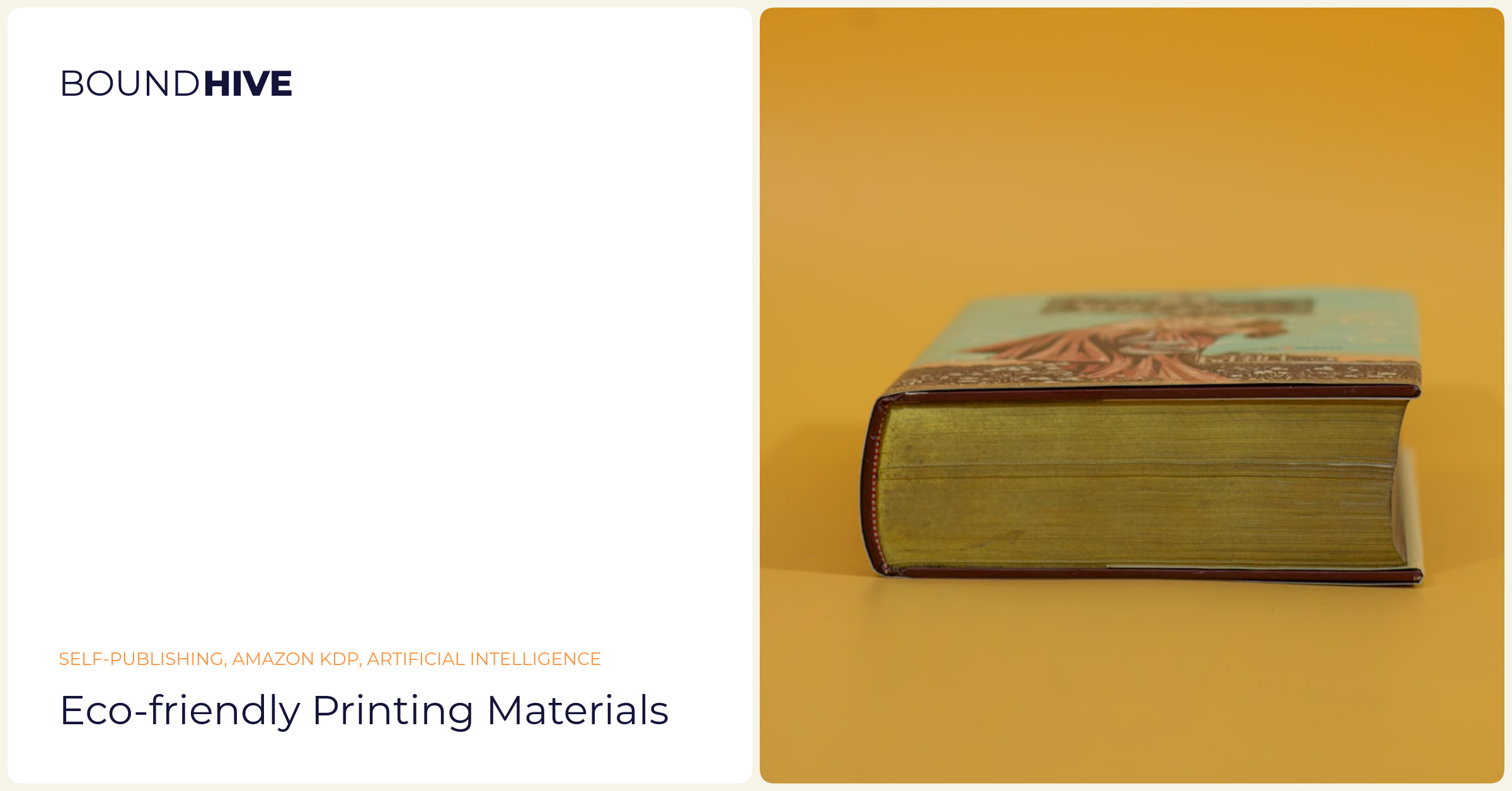 Eco-friendly printing materials Eco-friendly printing materials