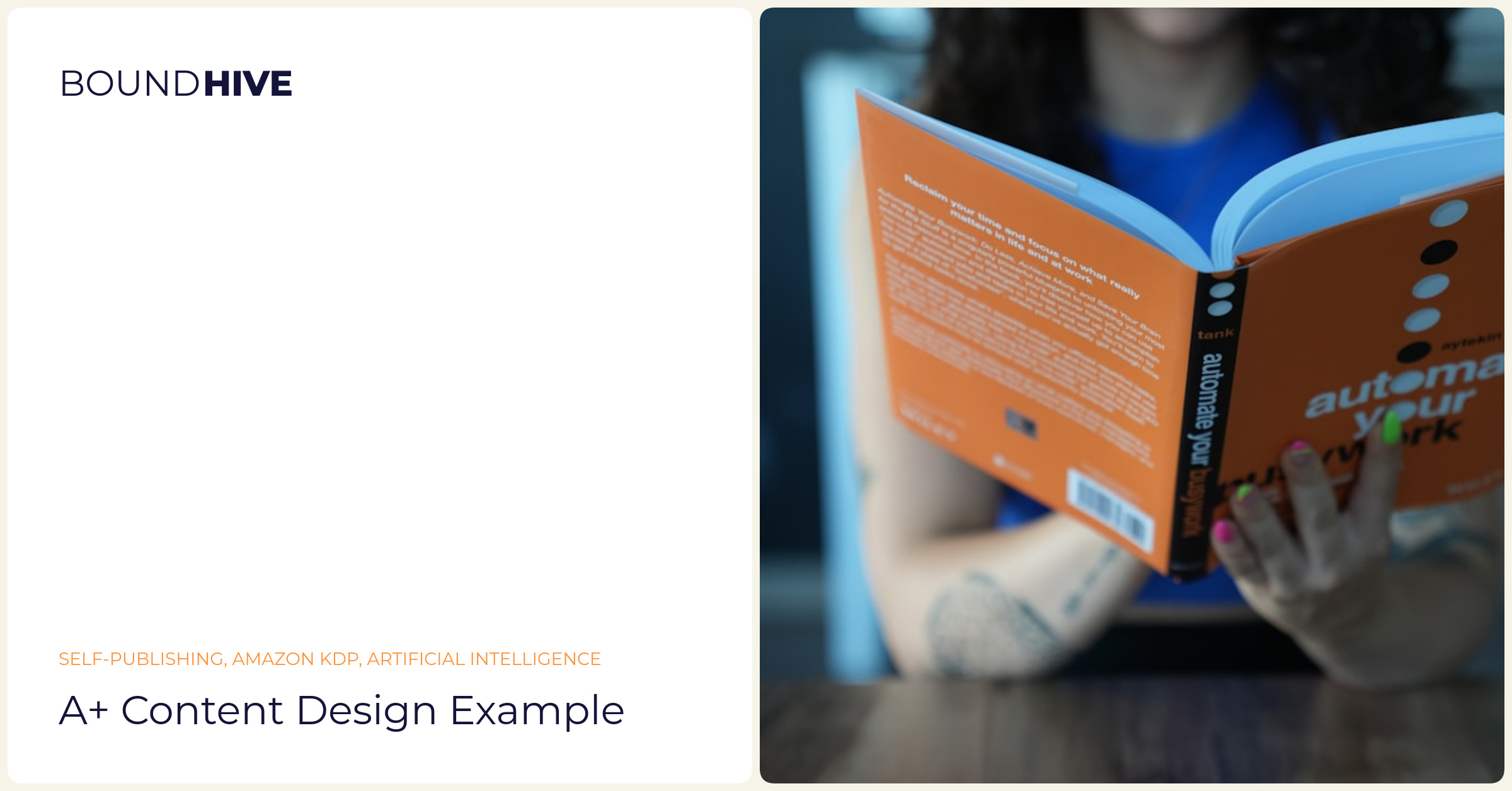 Sample A+ Content page A+ Content design example