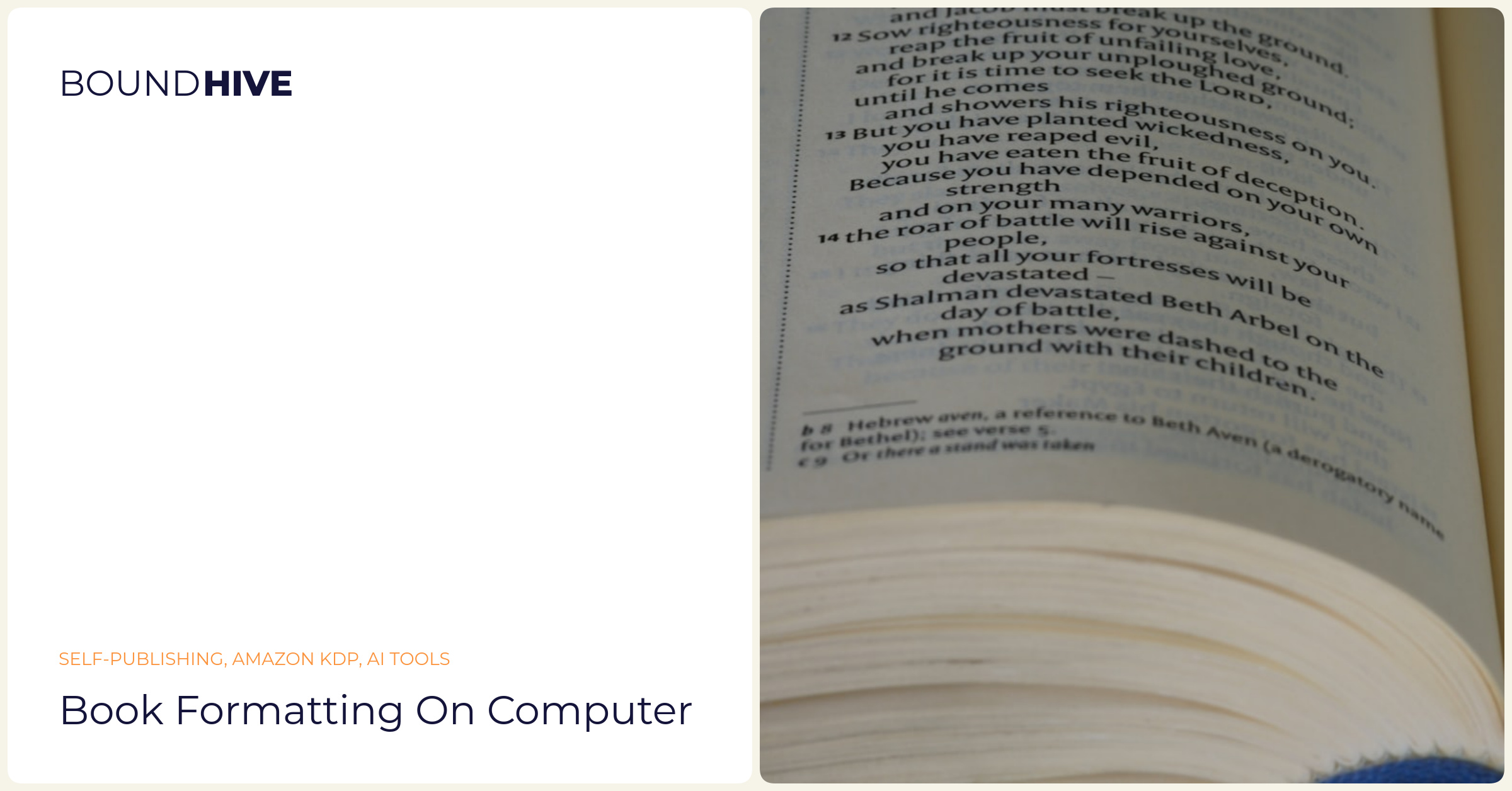 KDP Manuscript Formatting Book formatting on computer