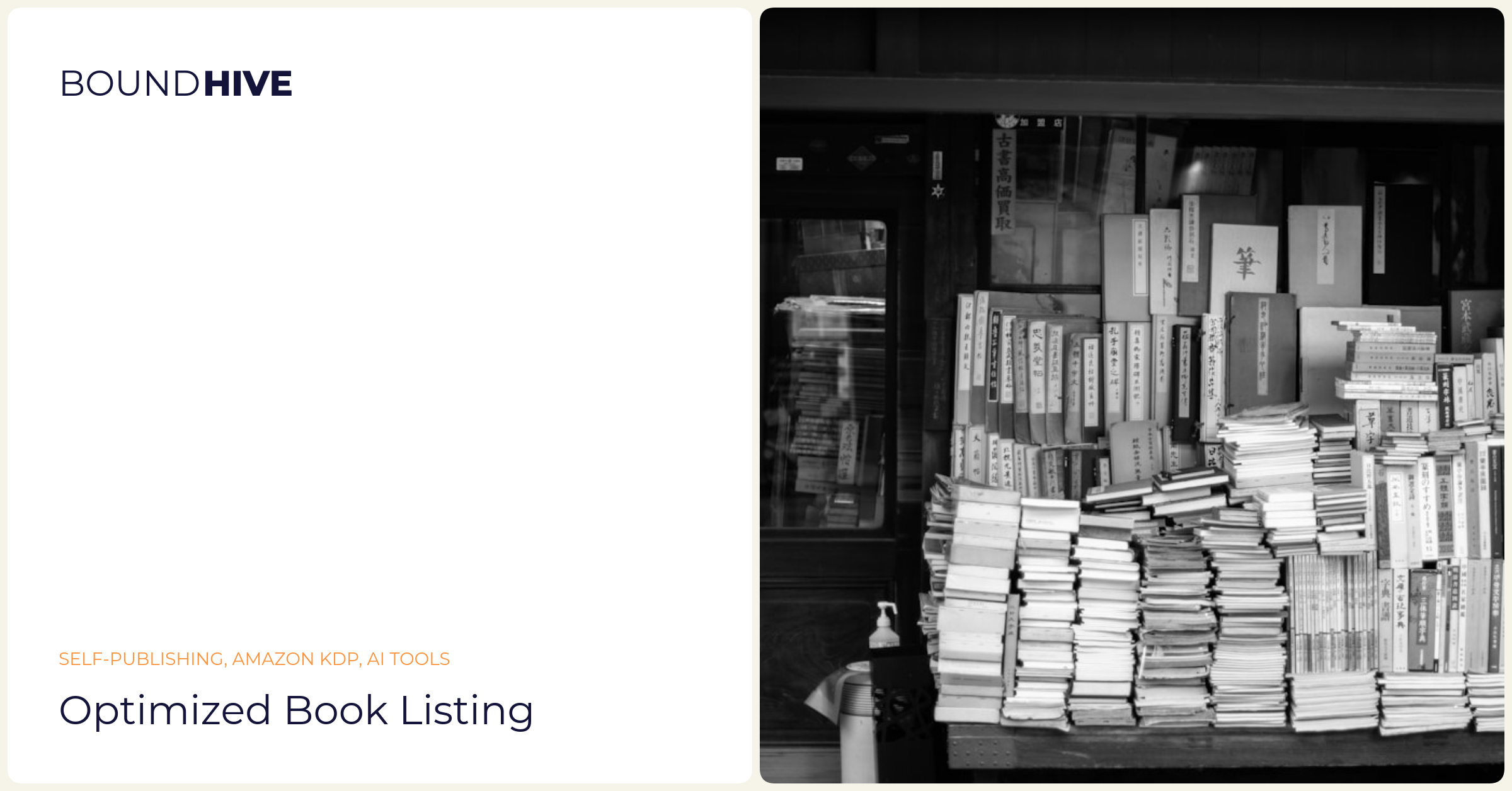 Amazon KDP Listing Optimization Optimized book listing