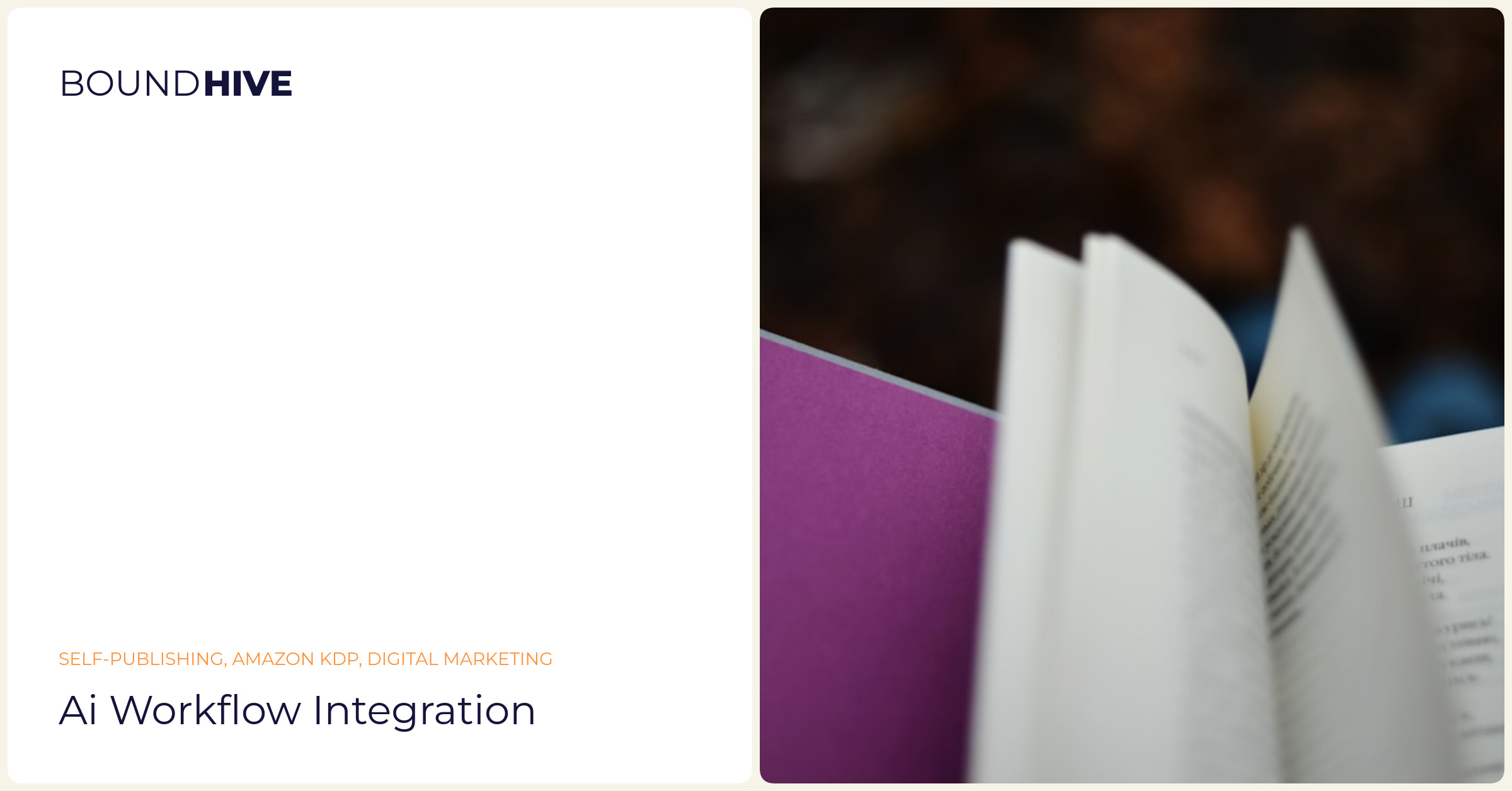 AI publishing workflow AI workflow integration