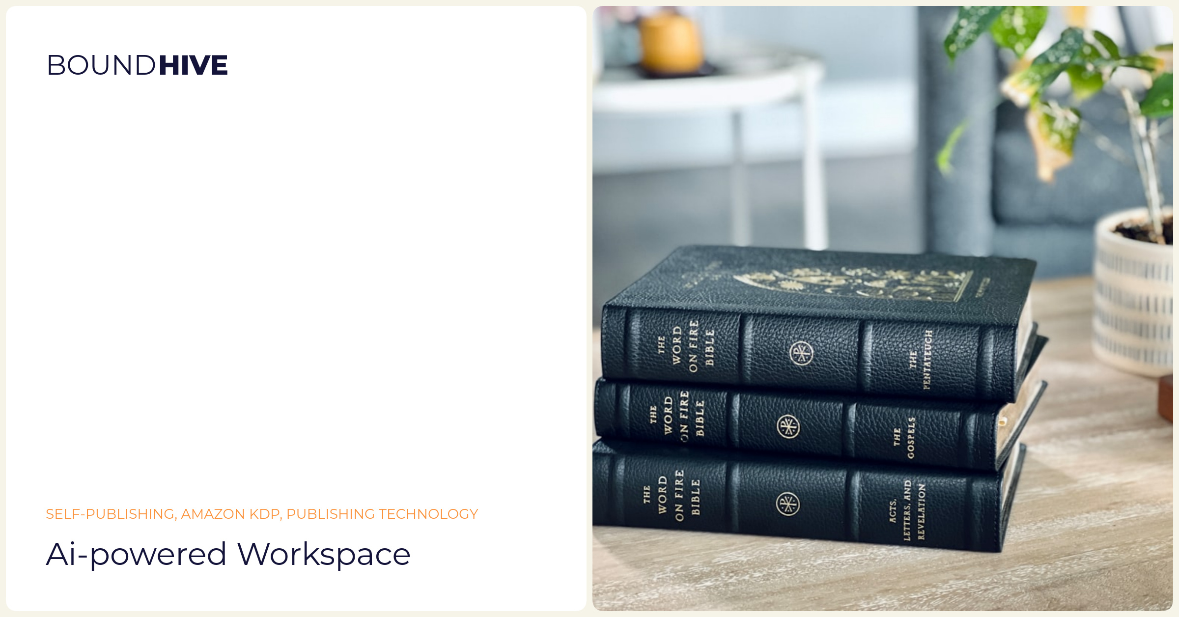 AI tools for self-publishing AI-powered workspace