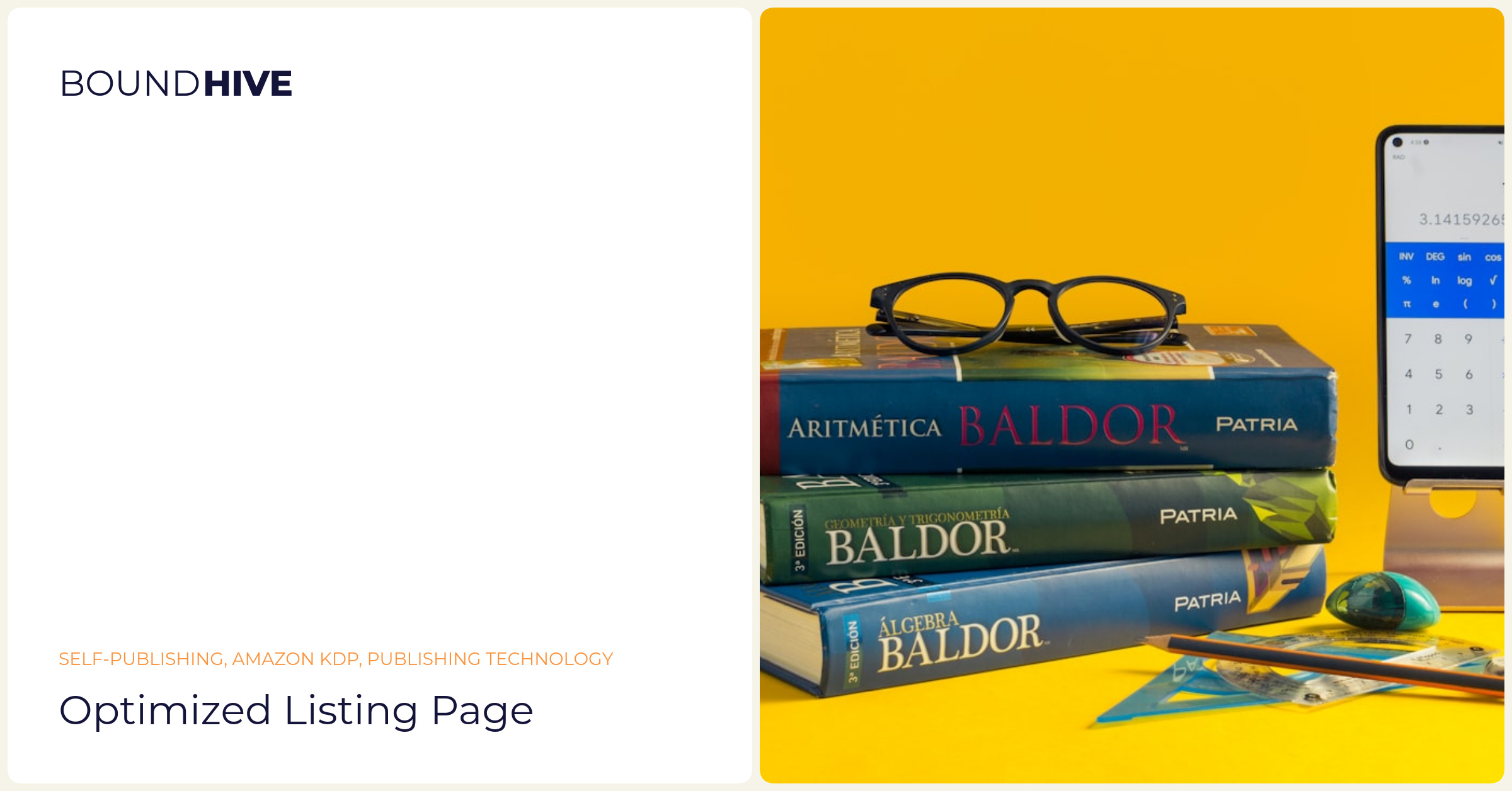 Amazon listing optimization Optimized listing page