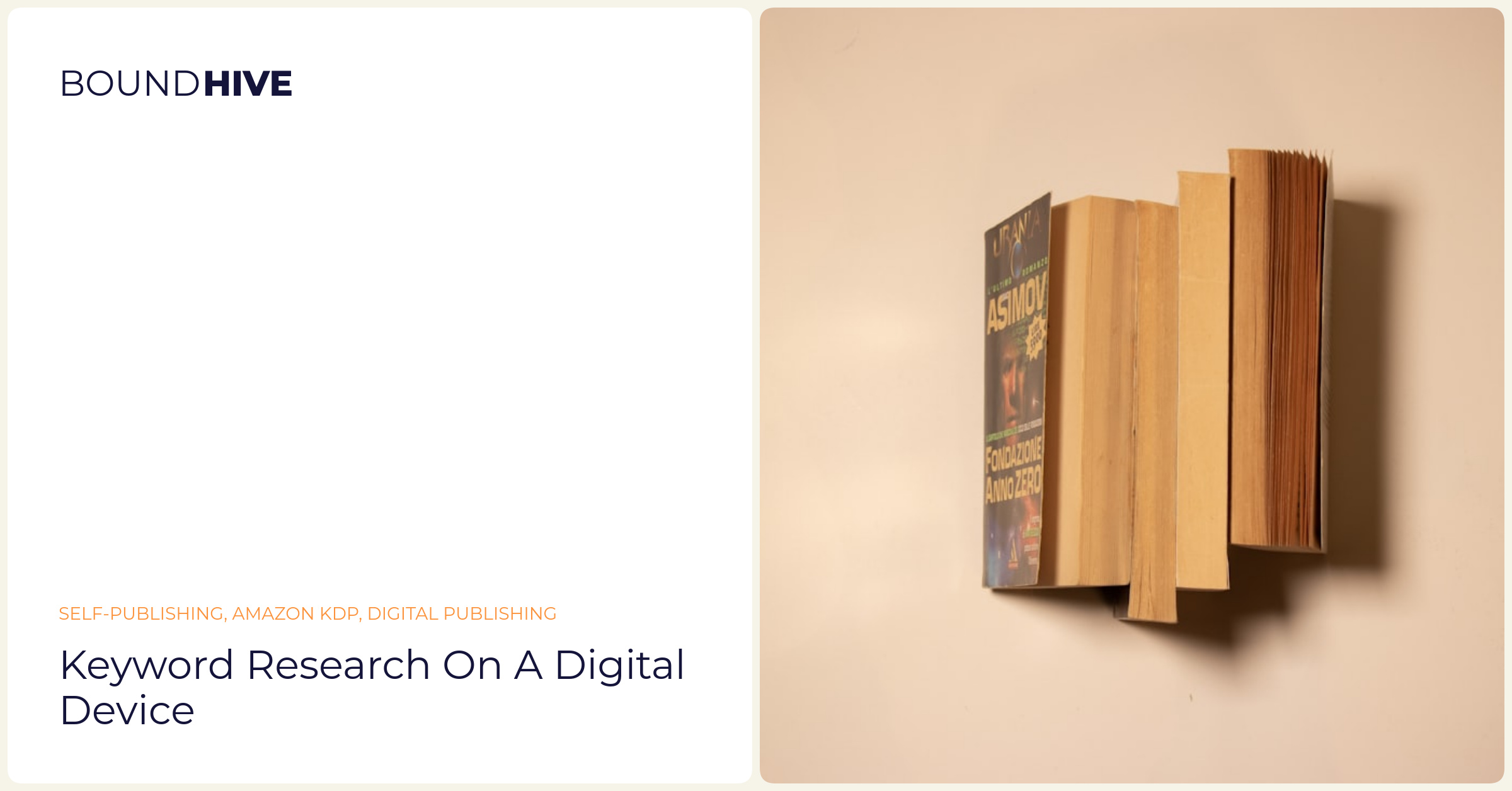 KDP keywords research Keyword research on a digital device