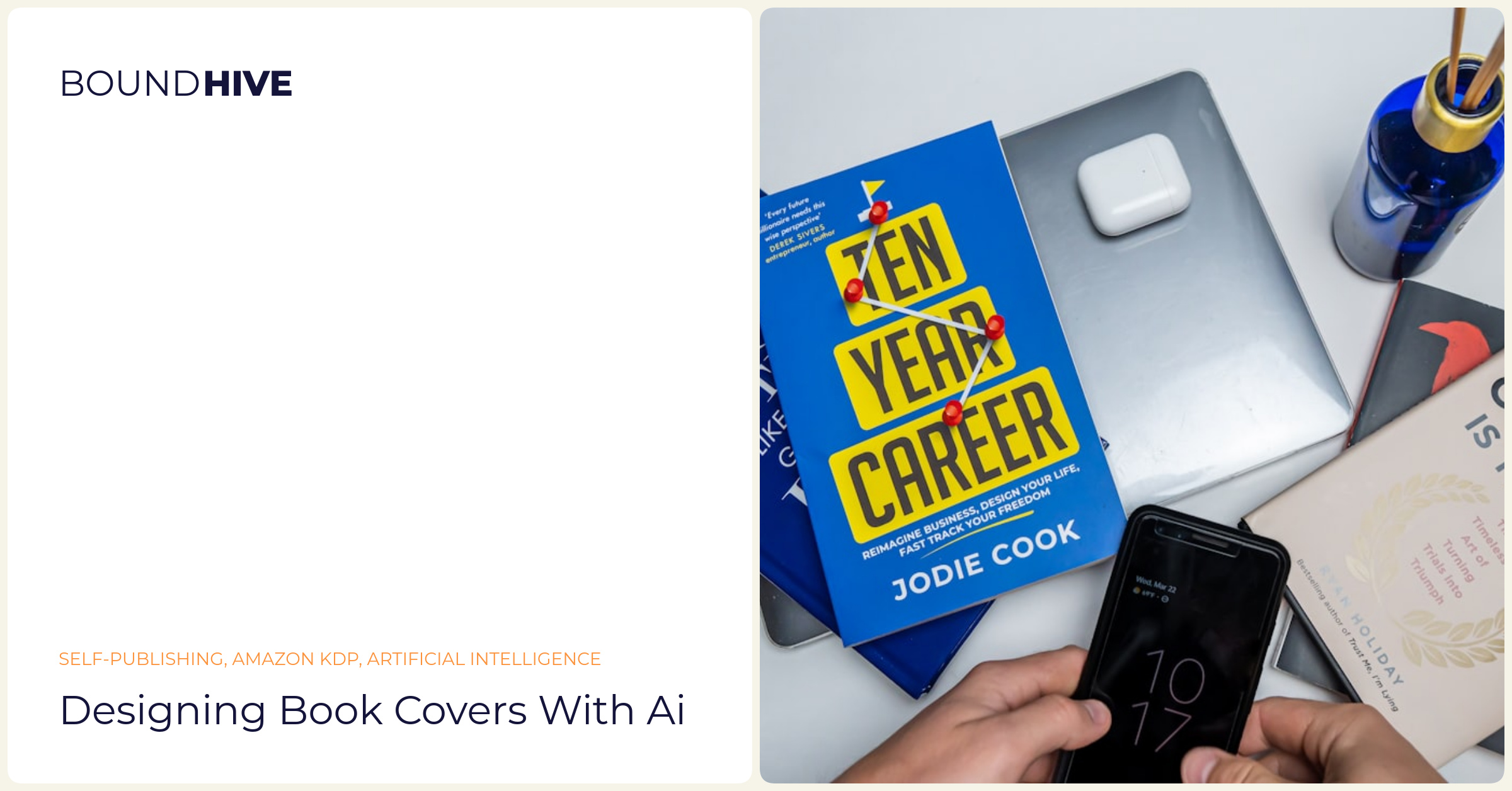 Designing book covers with AI