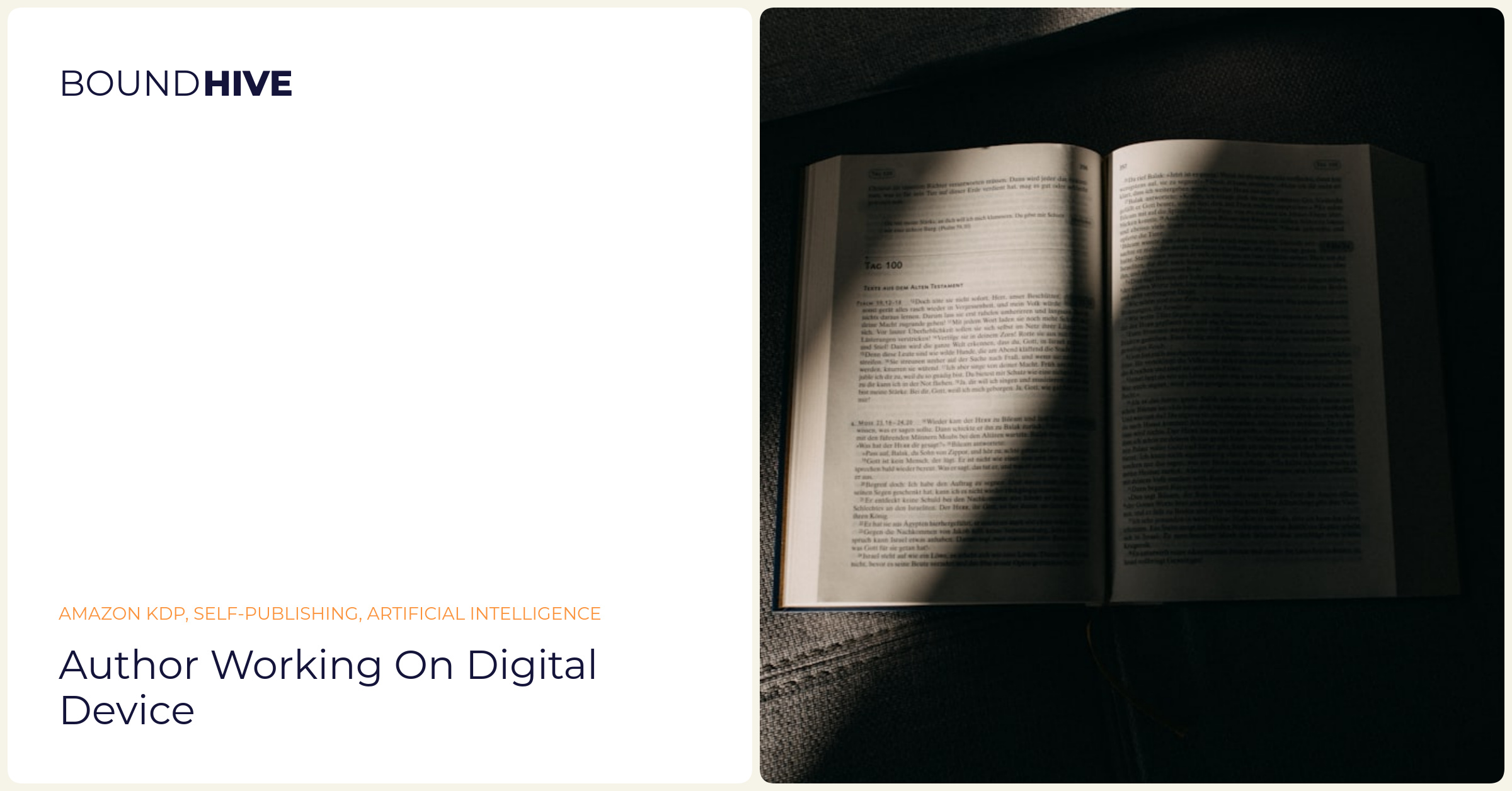 Author using AI tools for writing Author working on digital device
