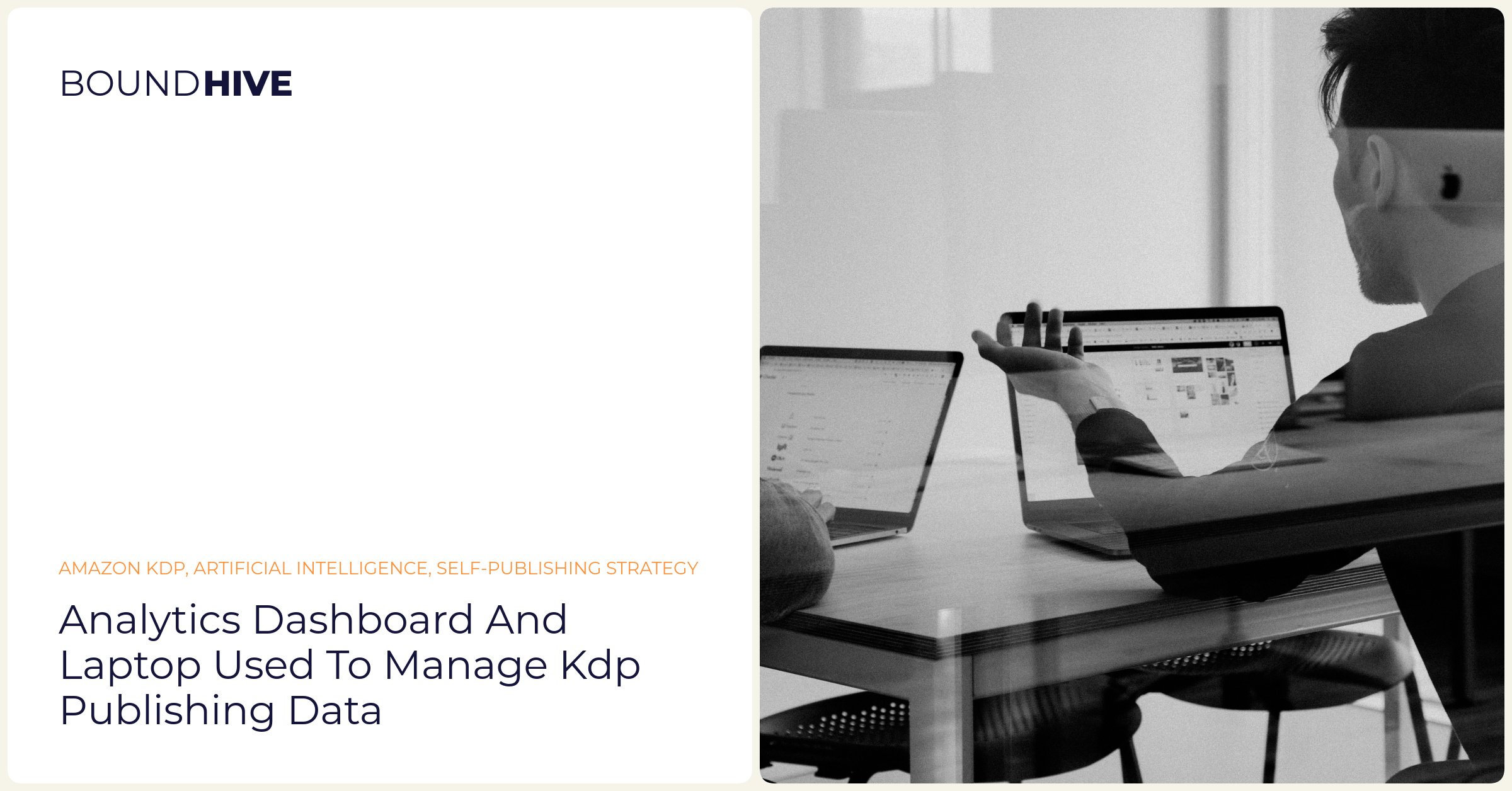 Analytics dashboard and laptop used to manage KDP publishing data