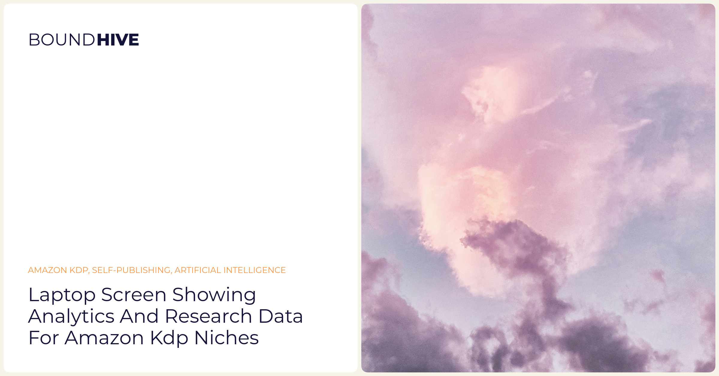 Laptop screen showing analytics and research data for Amazon KDP niches