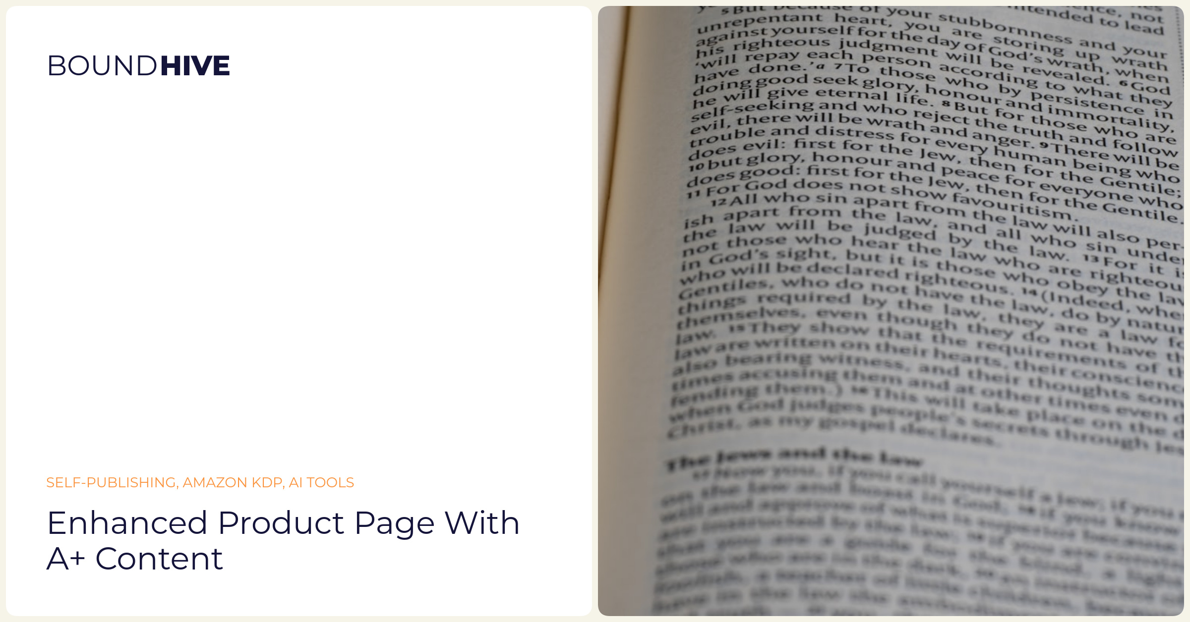 Enhanced product page with A+ Content