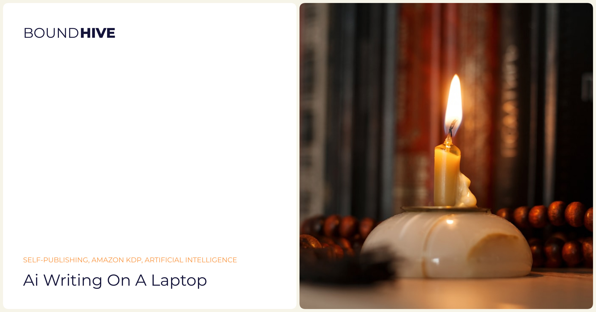 AI writing on a laptop