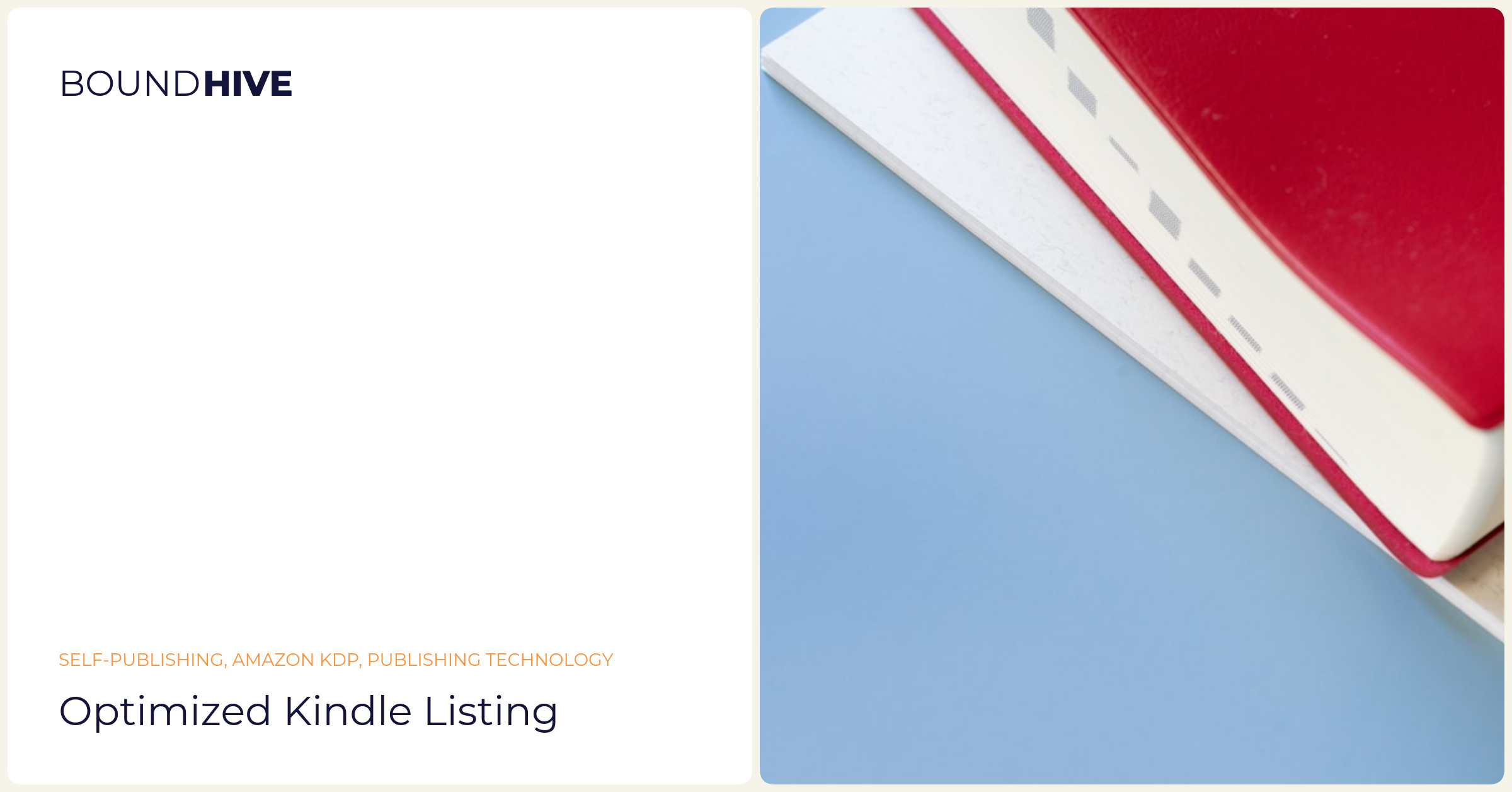 KDP Listing Optimization Optimized Kindle listing