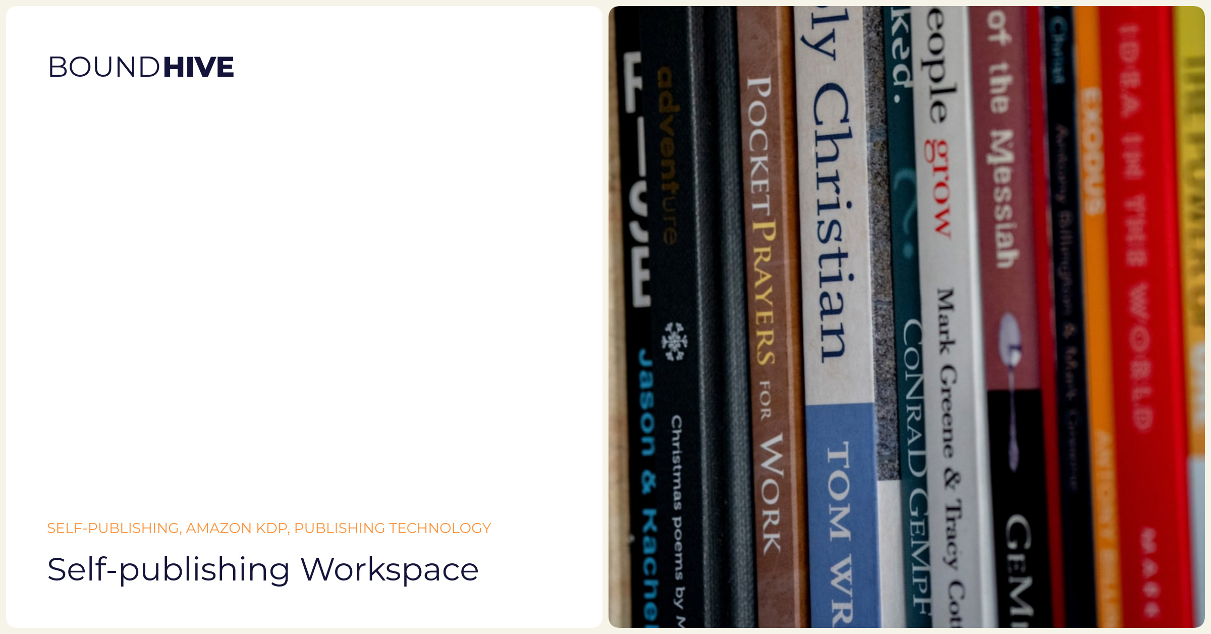 Self-publishing workspace Self-publishing workspace