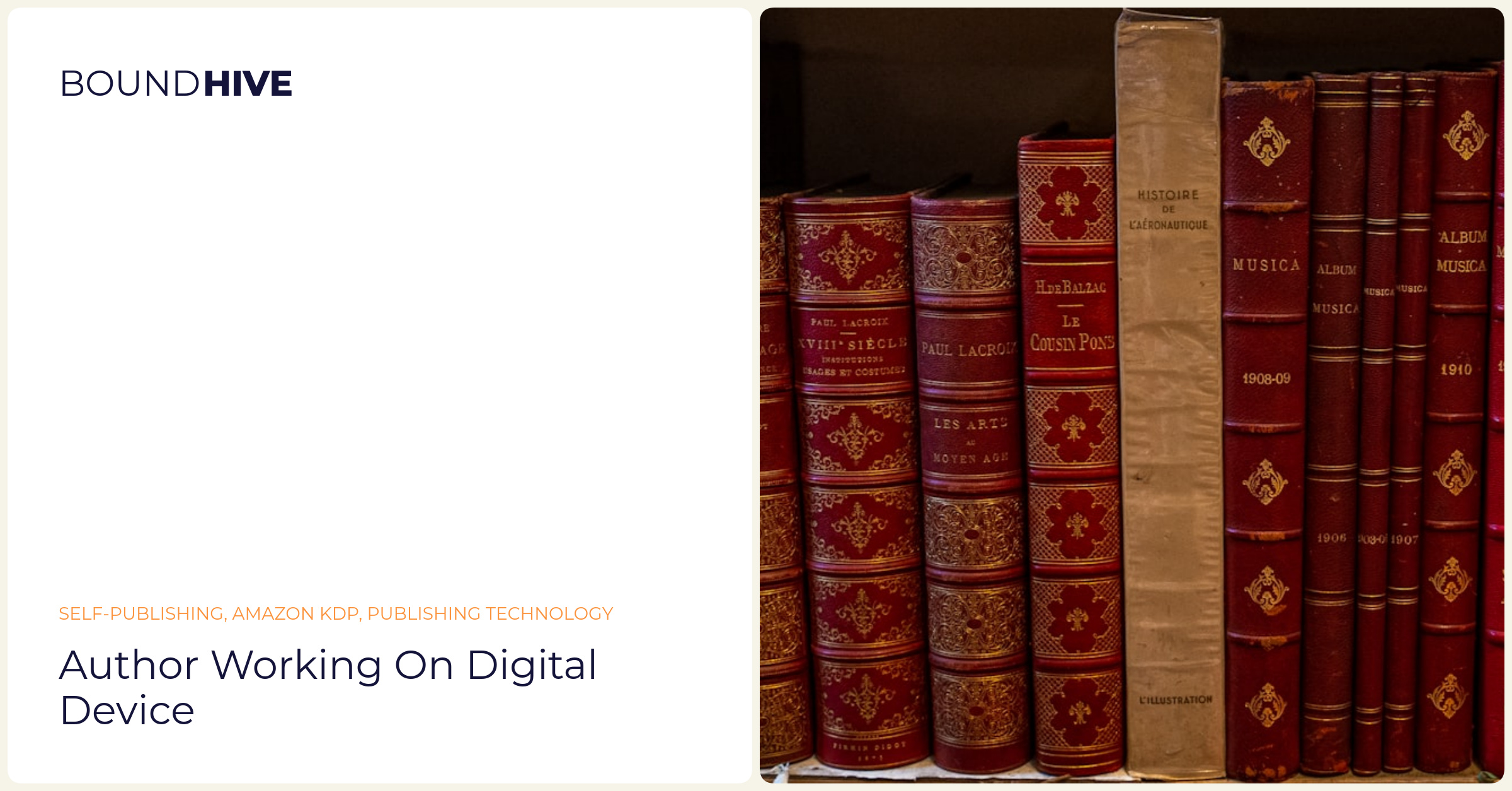AI-powered self-publishing workflow Author working on digital device