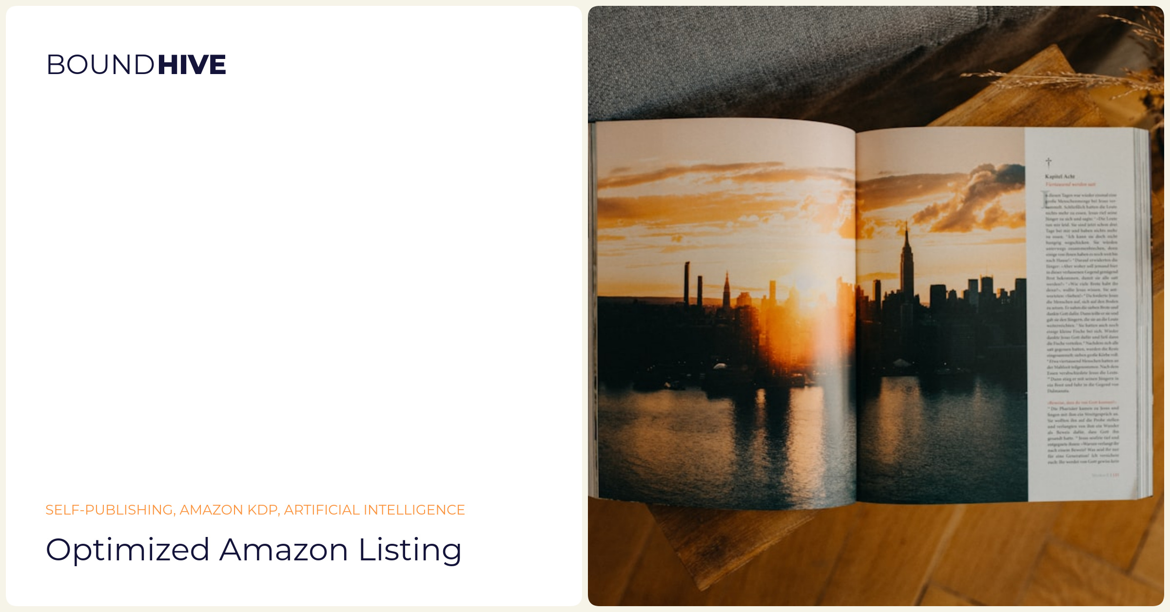 Optimized Amazon listing