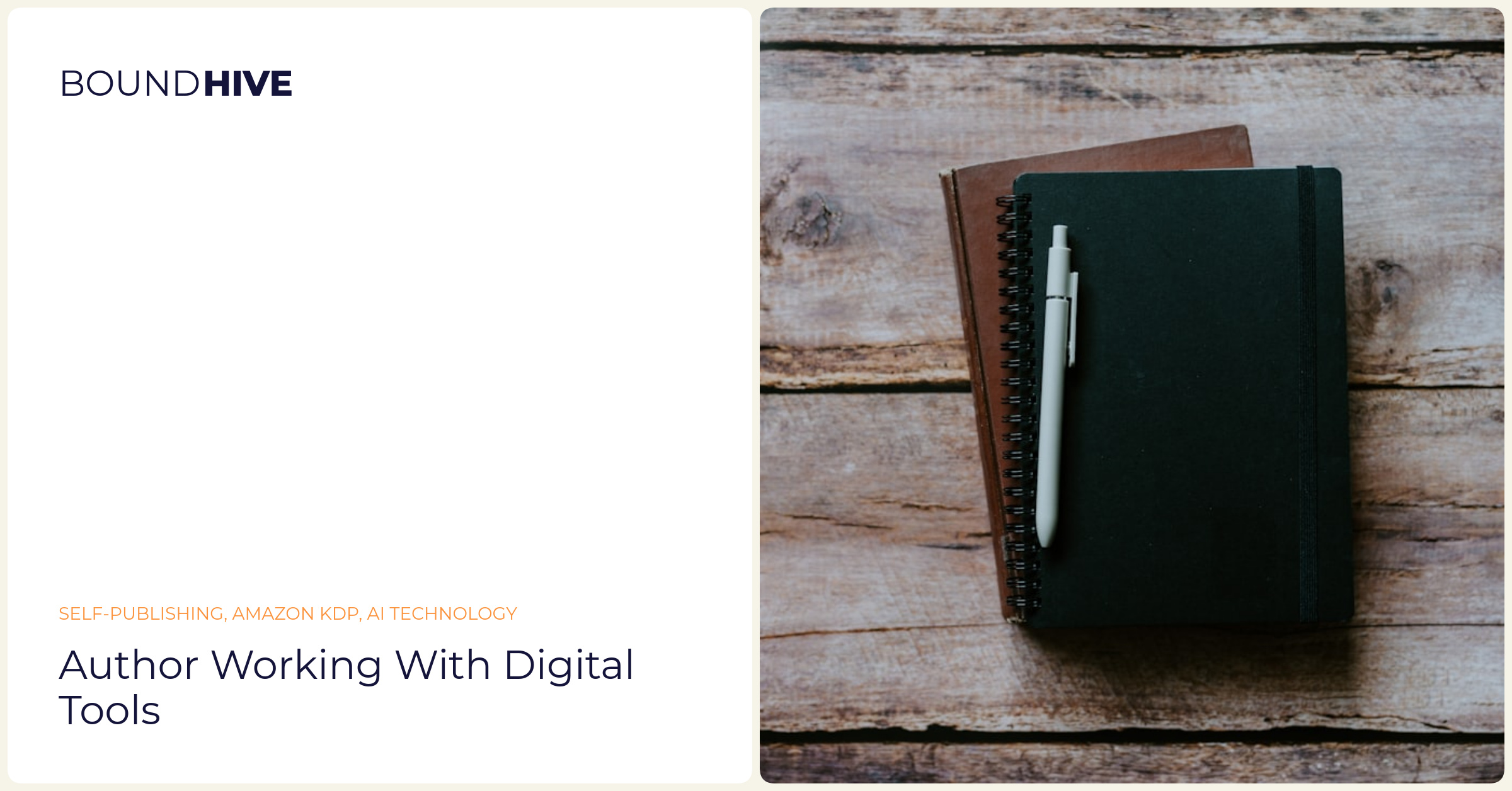 Author working with digital tools
