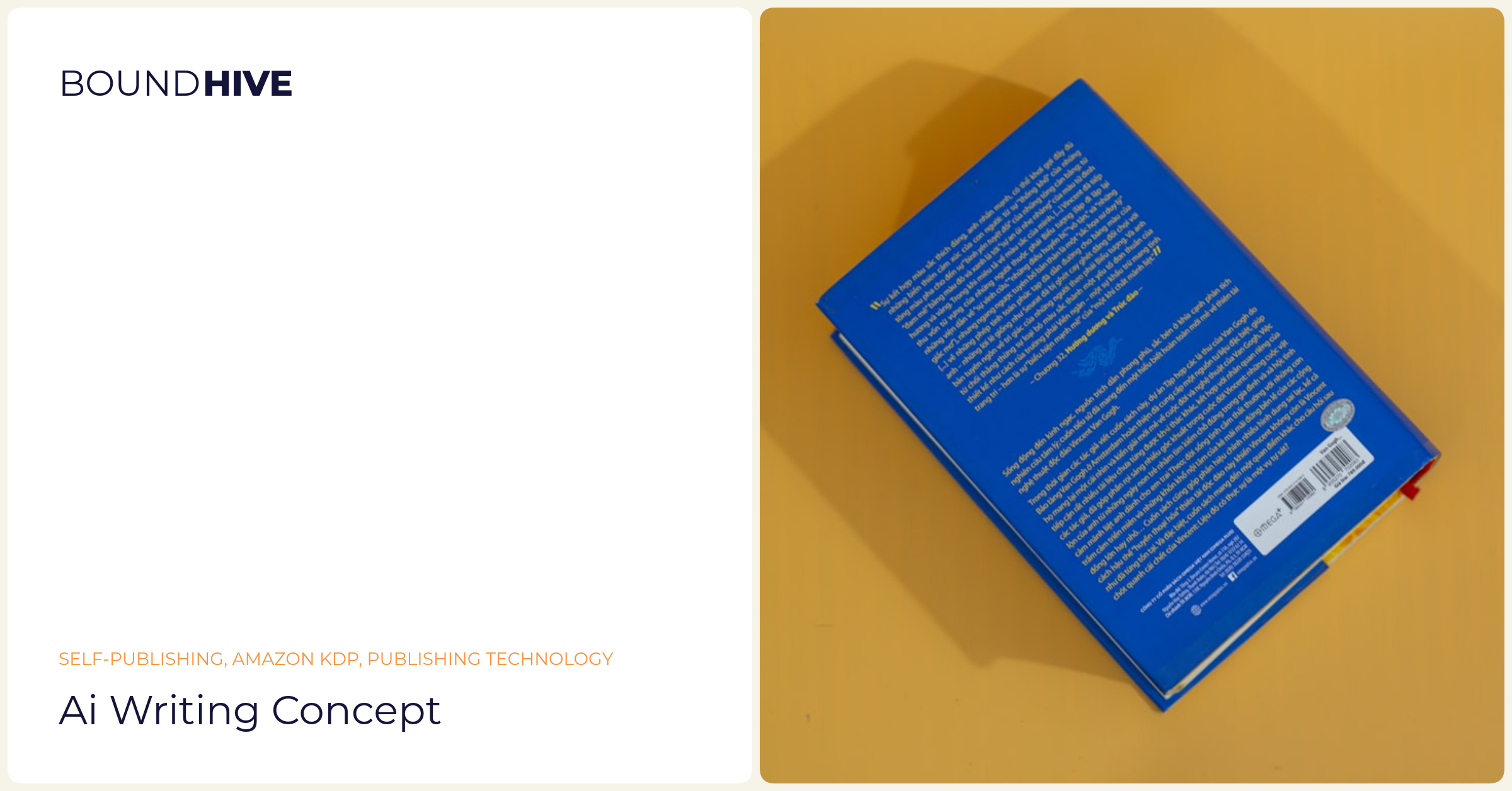 AI writing concept