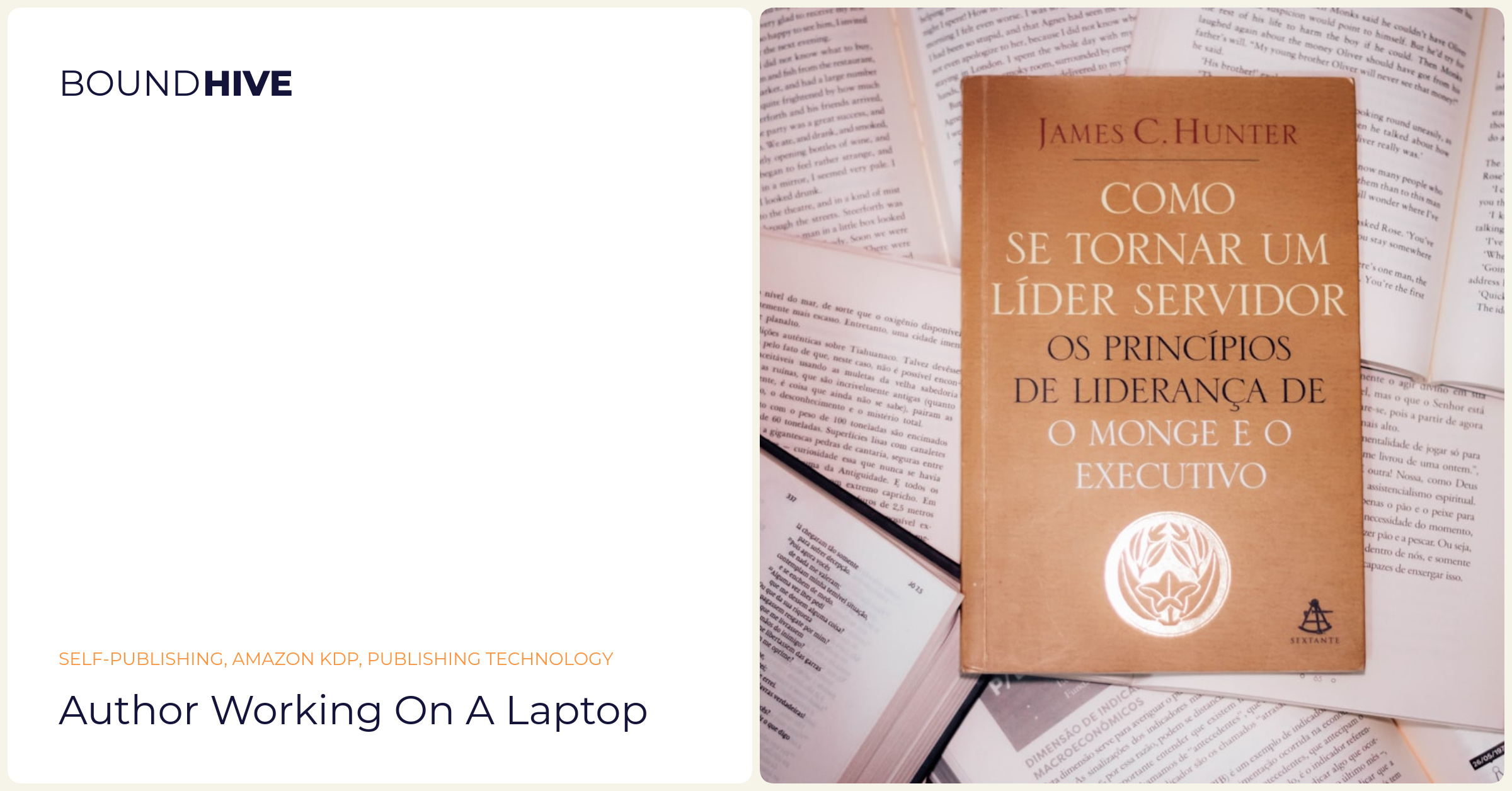 Author working on a laptop