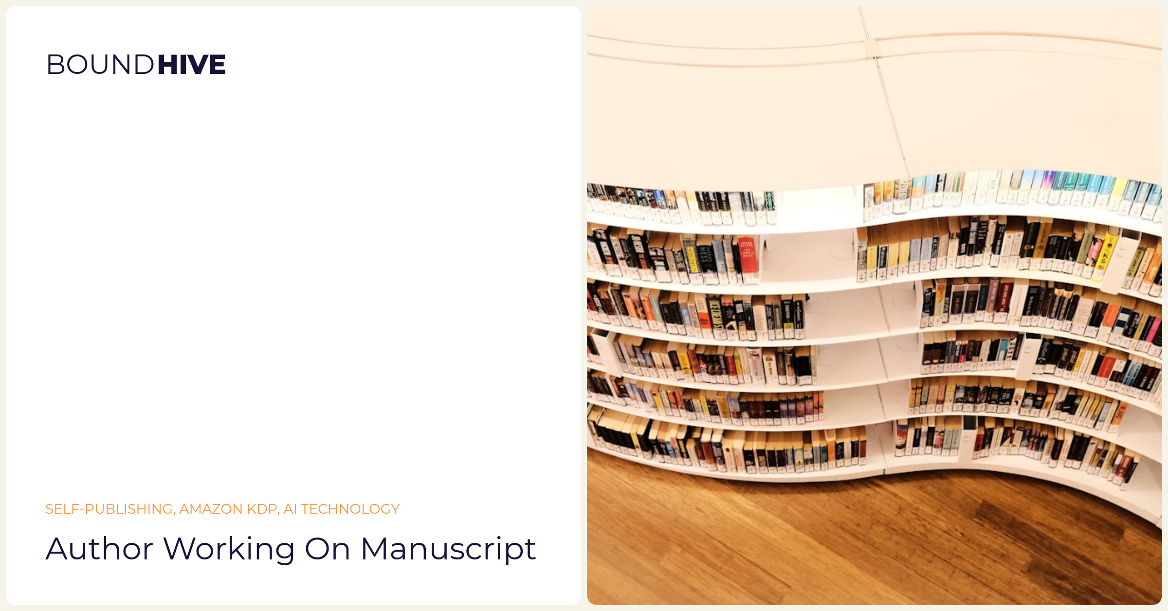 Author working on manuscript Author working on manuscript