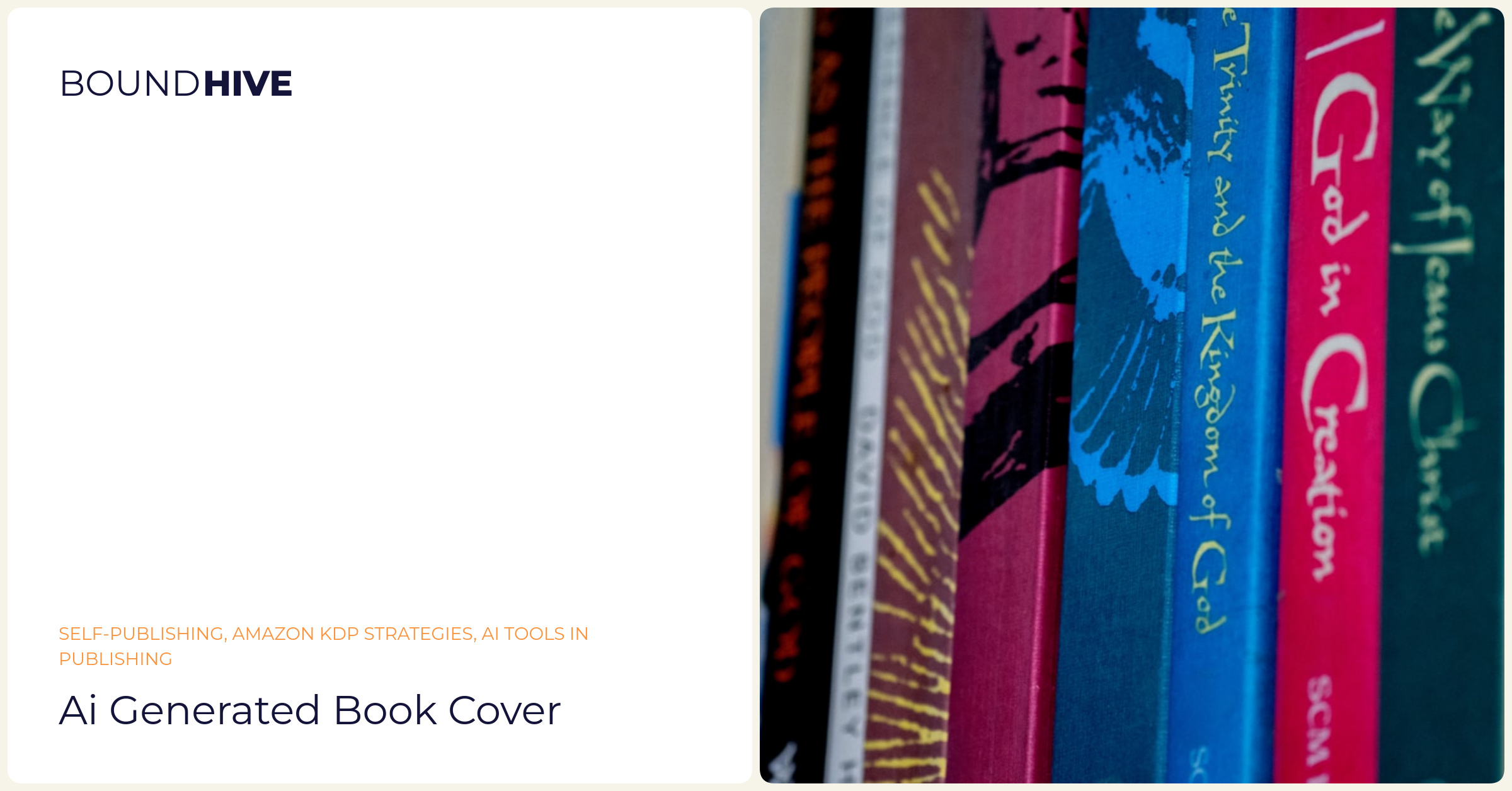 AI generated book cover