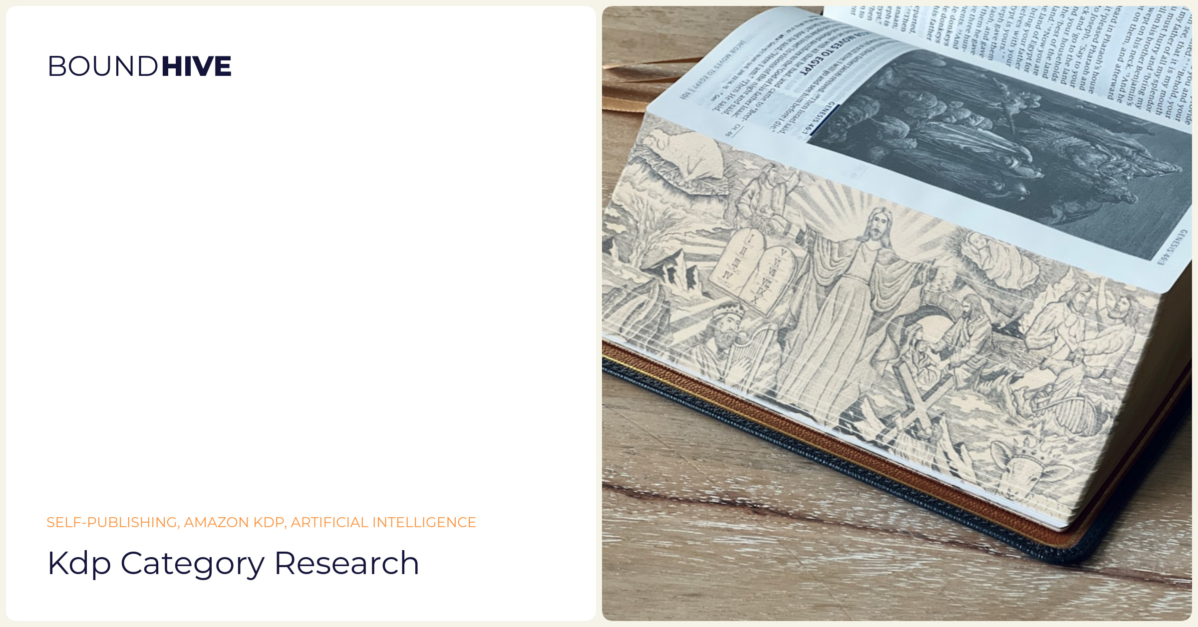 Category research illustration KDP category research