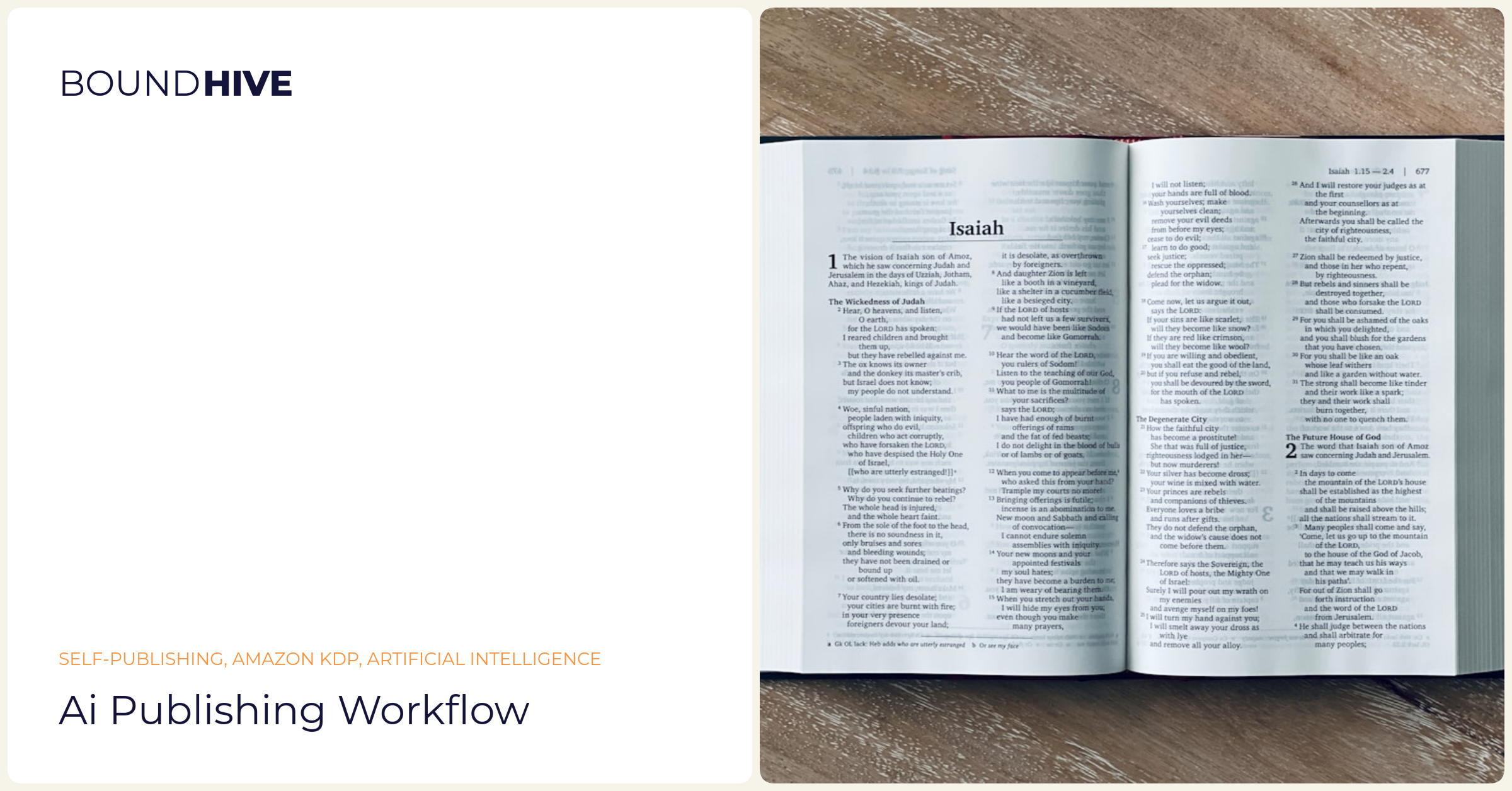 Automated publishing process AI publishing workflow