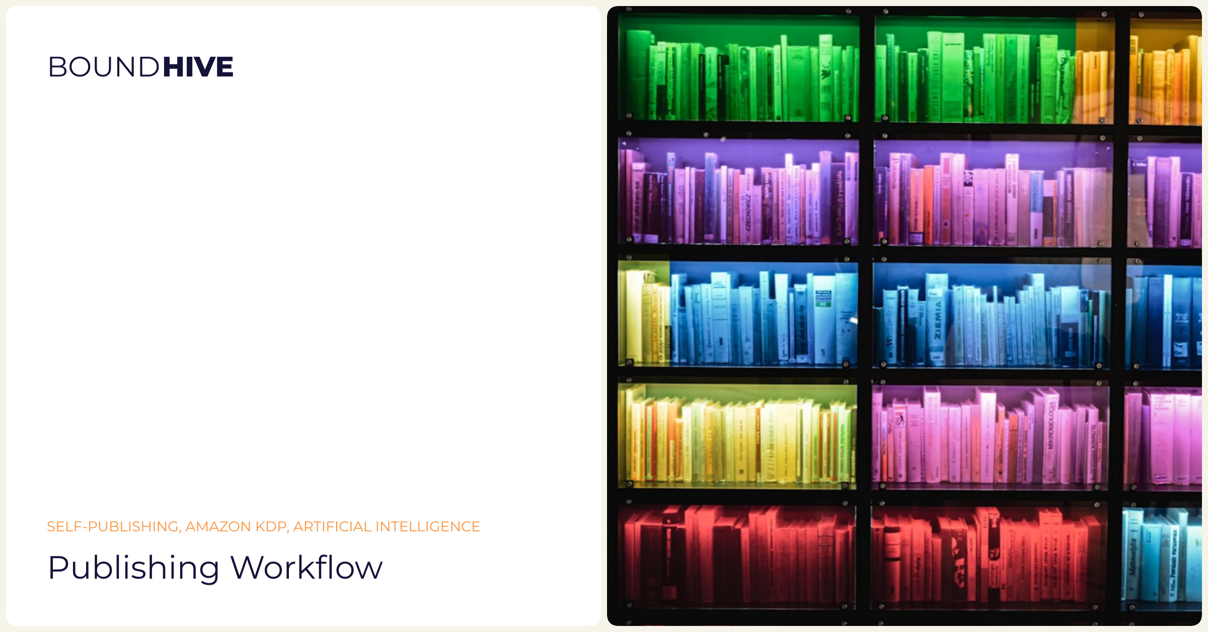 Publishing workflow Publishing workflow