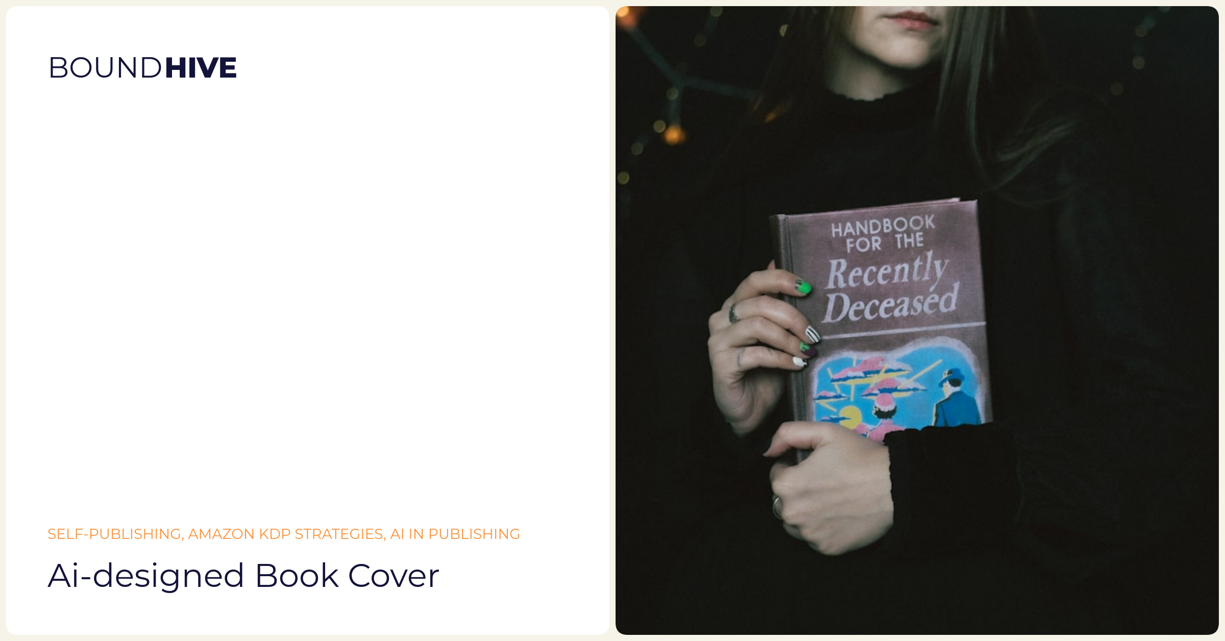 AI-designed book cover