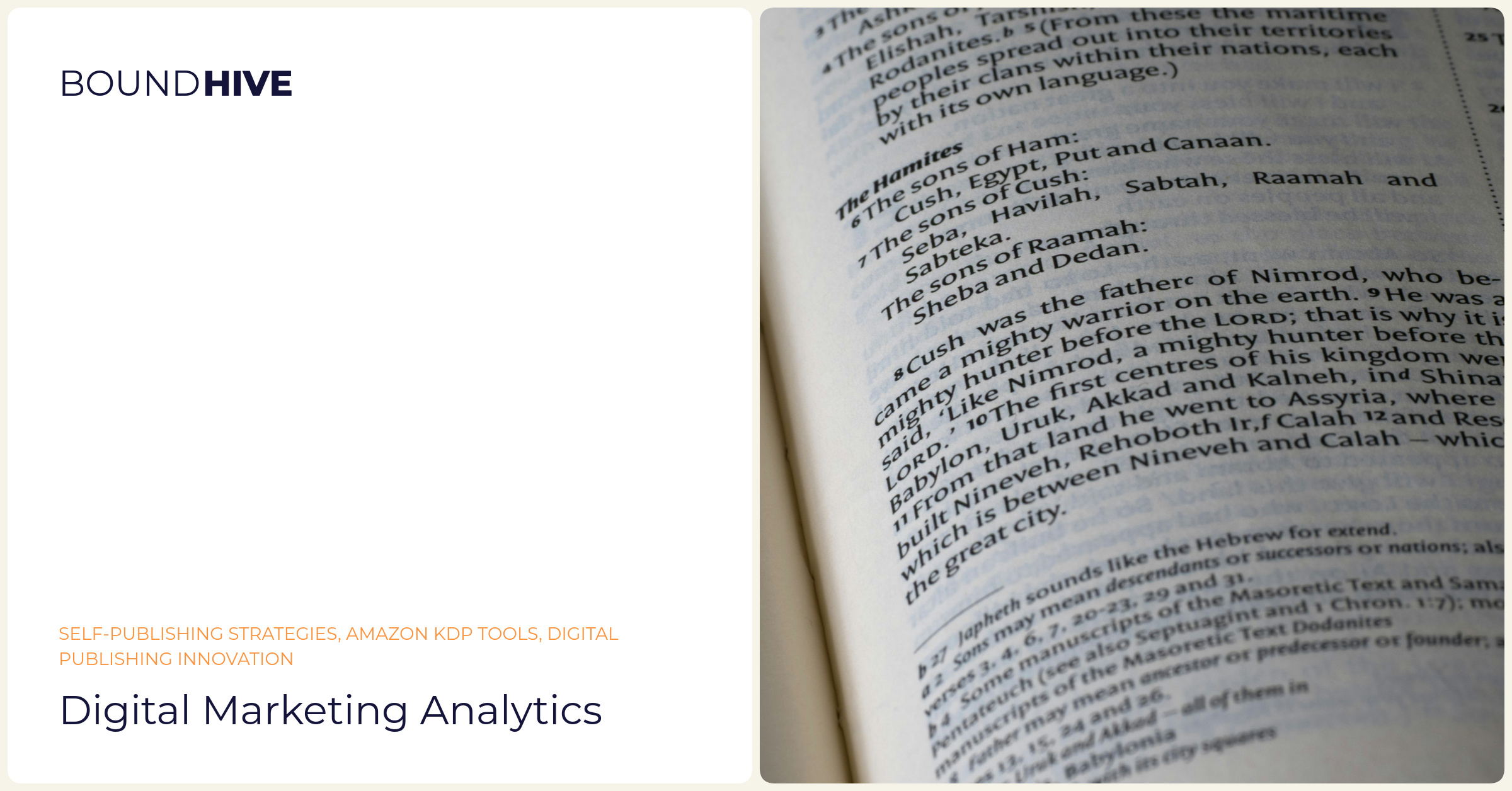 Data-driven optimization Digital marketing analytics