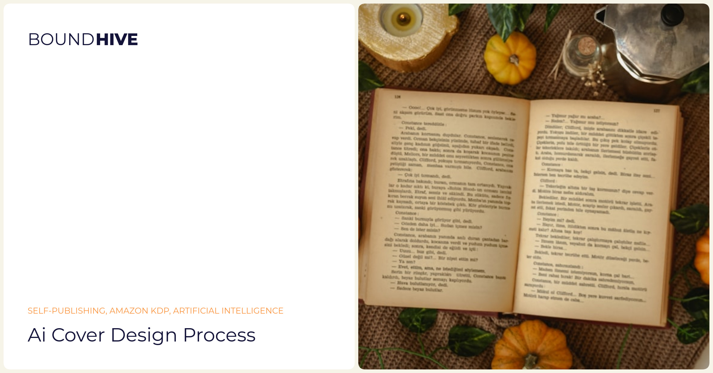 AI cover design process