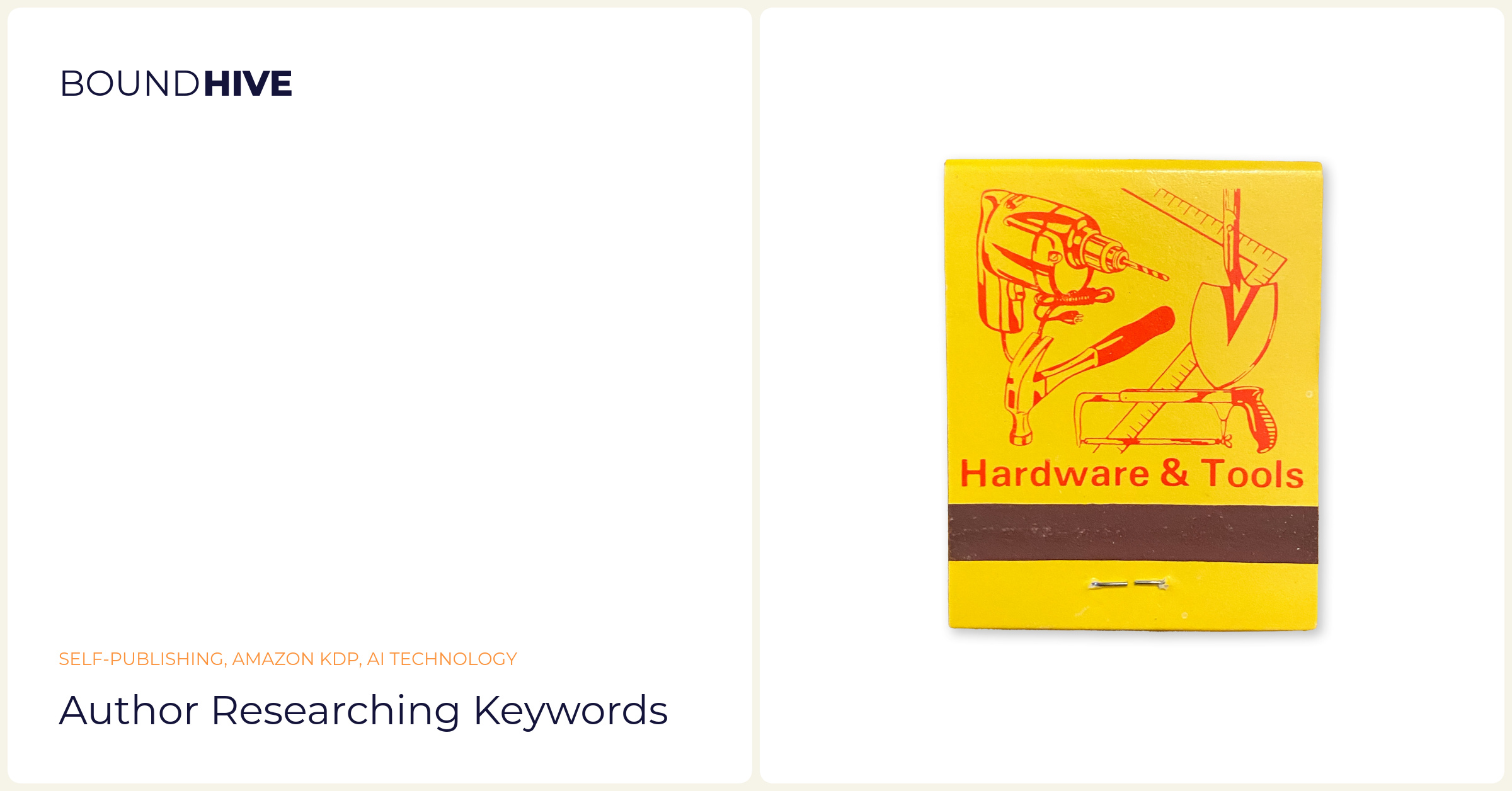 Author researching keywords