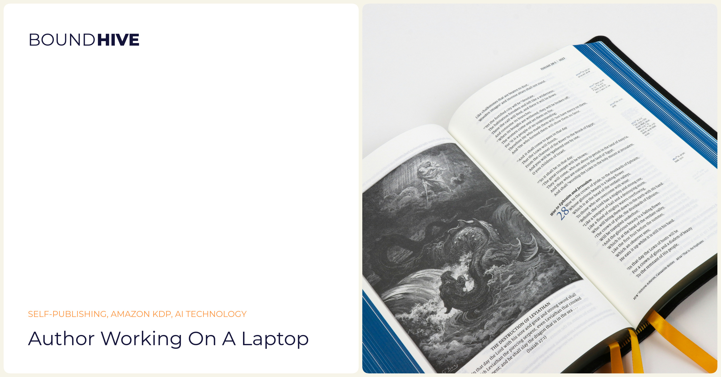 Author working on a laptop