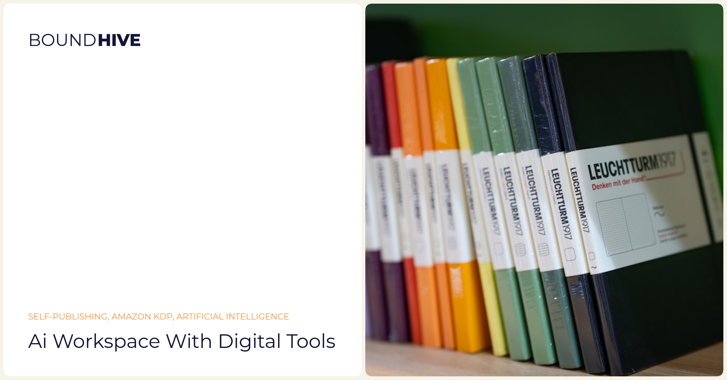 AI workspace with digital tools