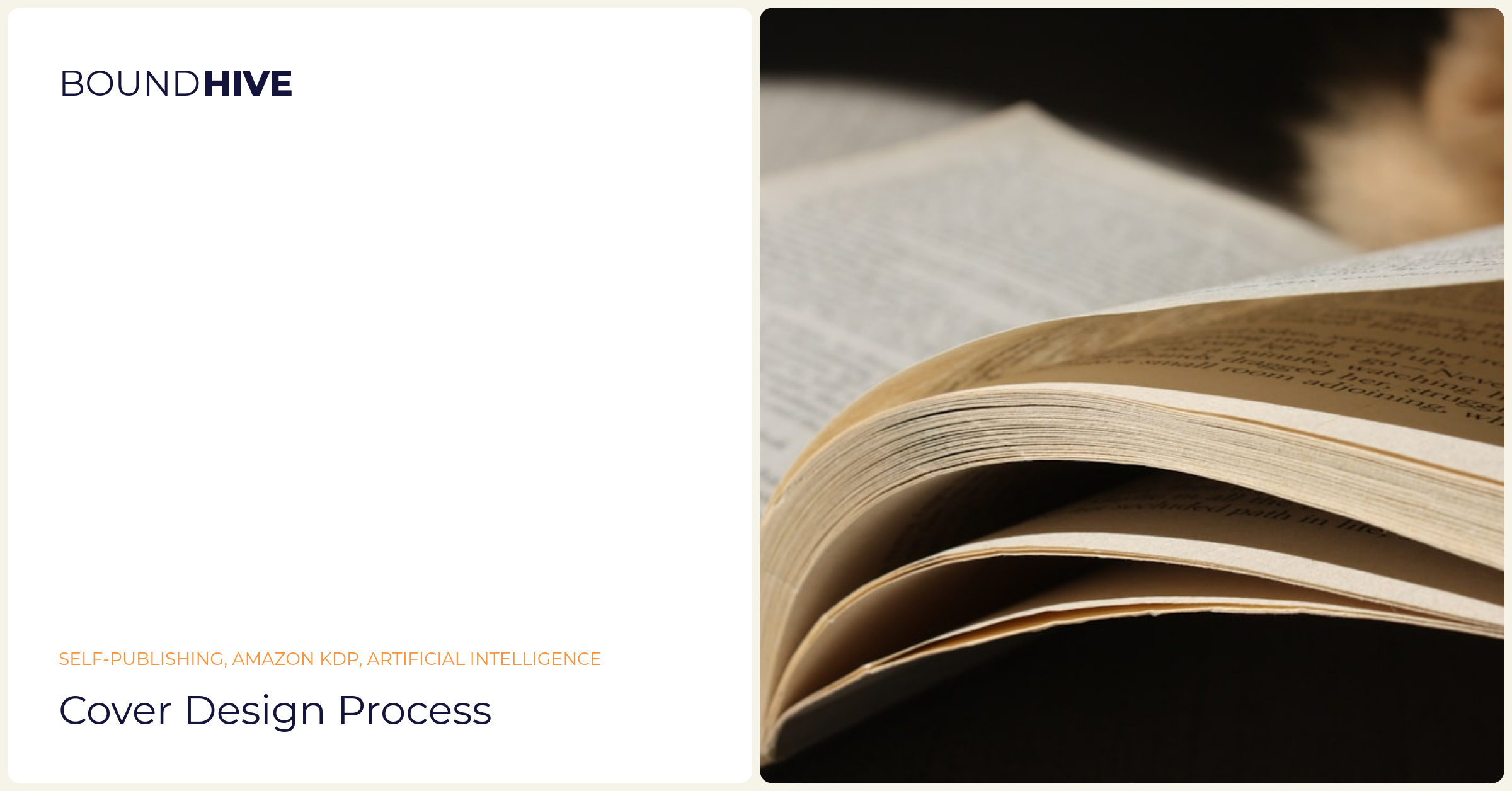 Cover design process