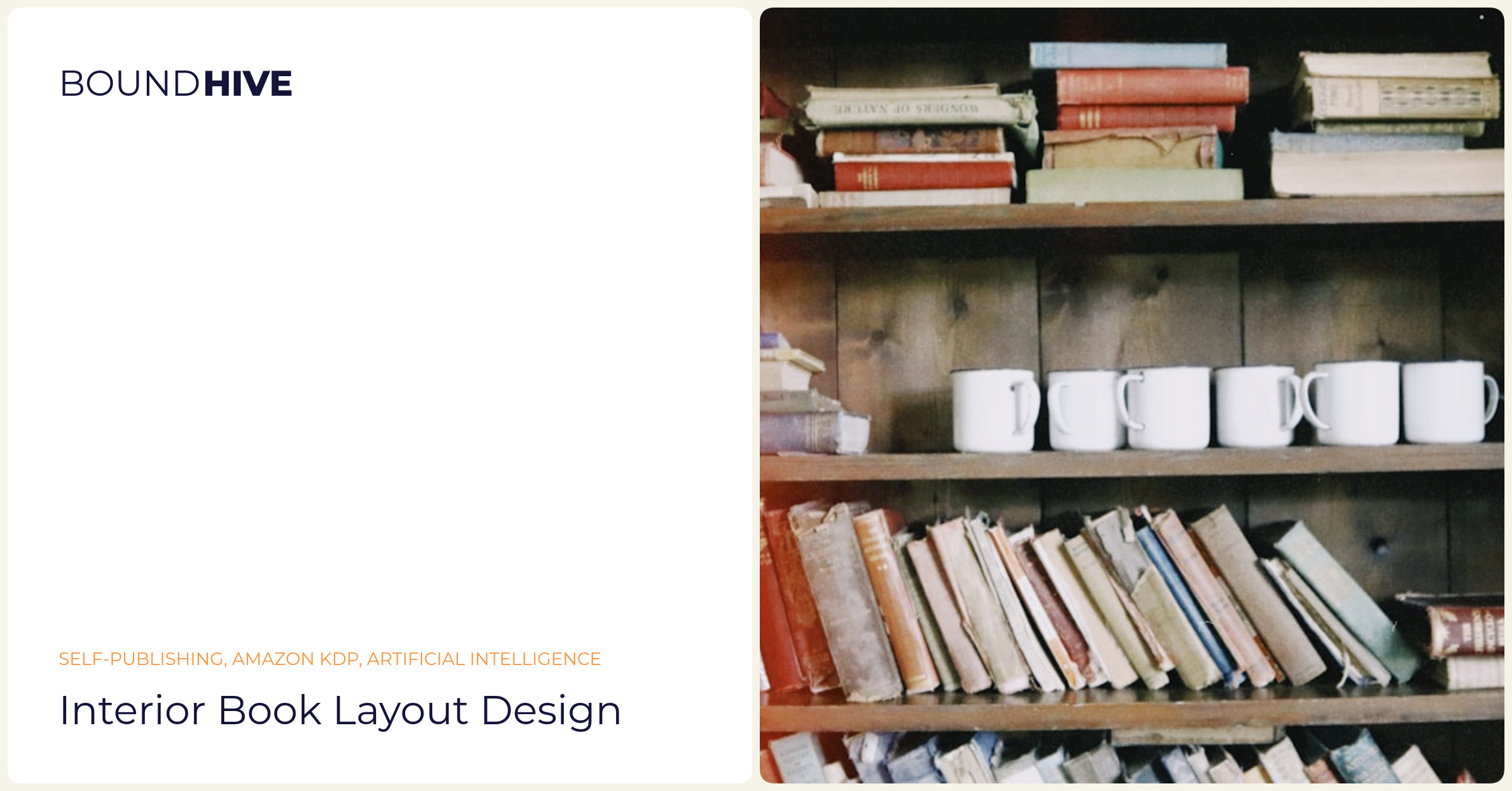 Interior book layout design