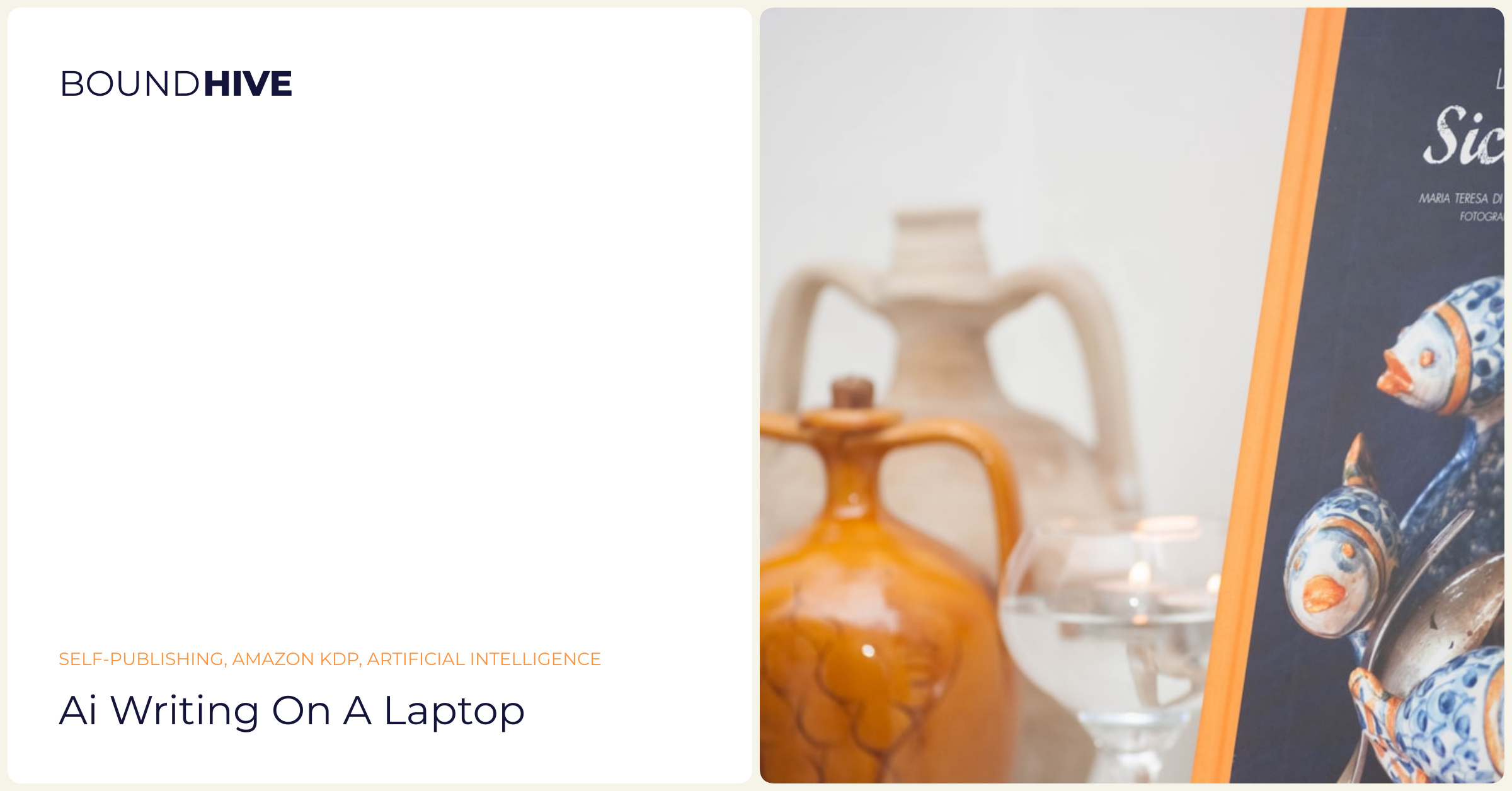 AI-assisted content creation AI writing on a laptop