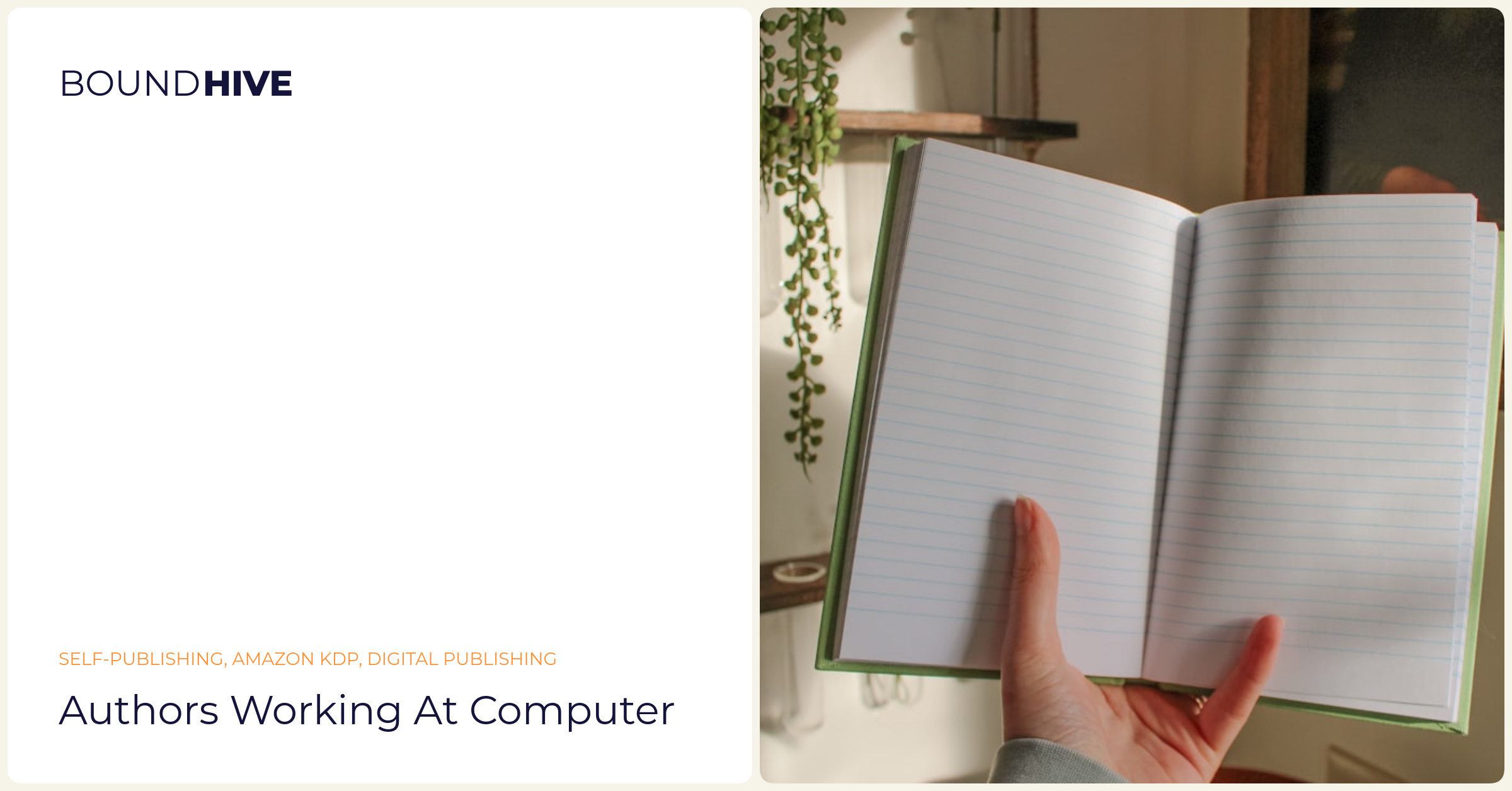 Authors working at computer