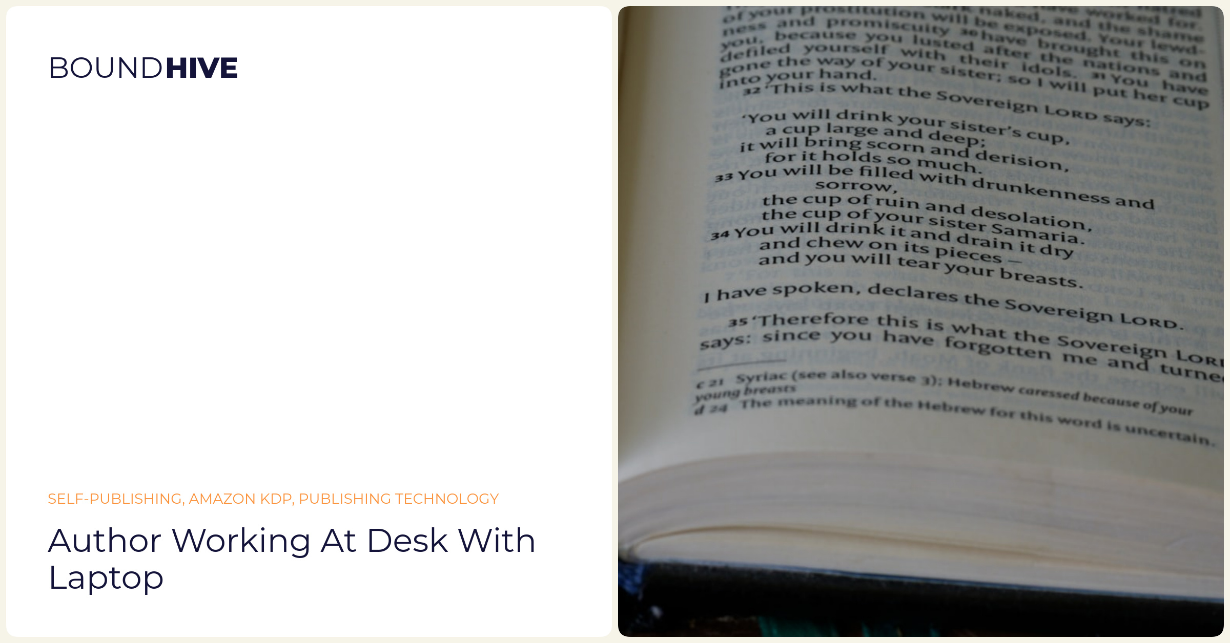 Author working at desk with laptop Author working at desk with laptop