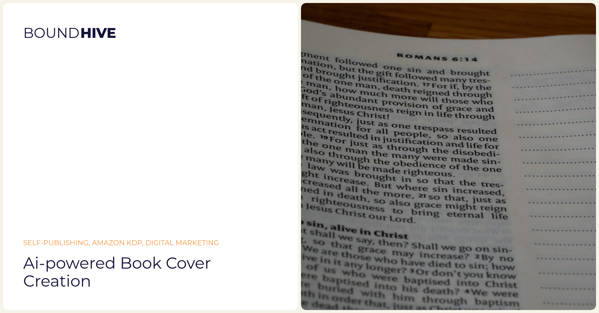 AI-powered book cover creation