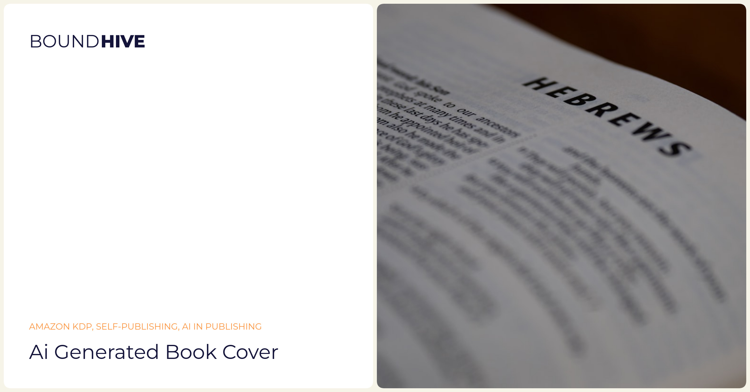 AI generated book cover