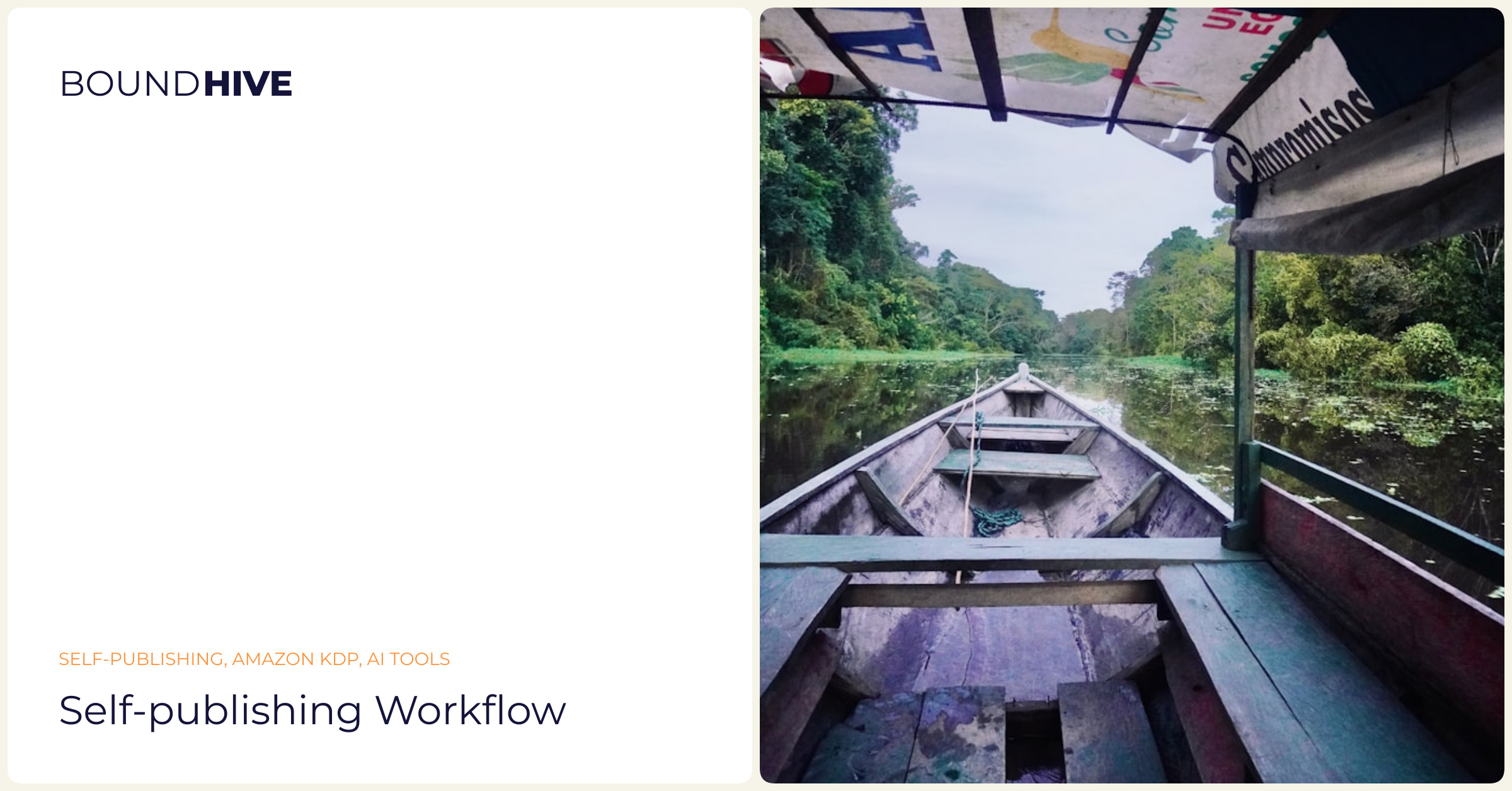 Self-publishing workflow