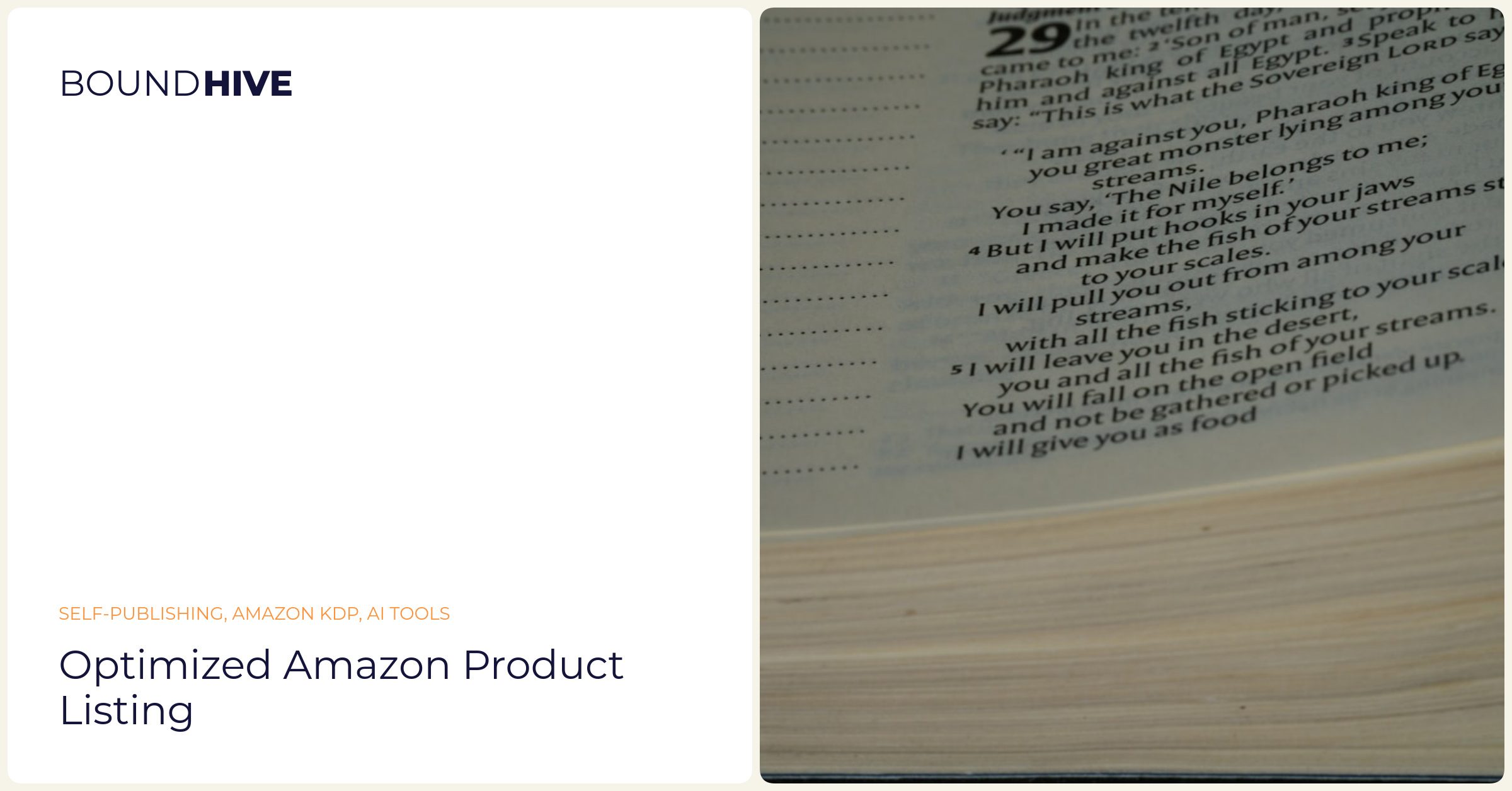 Optimized Amazon product listing