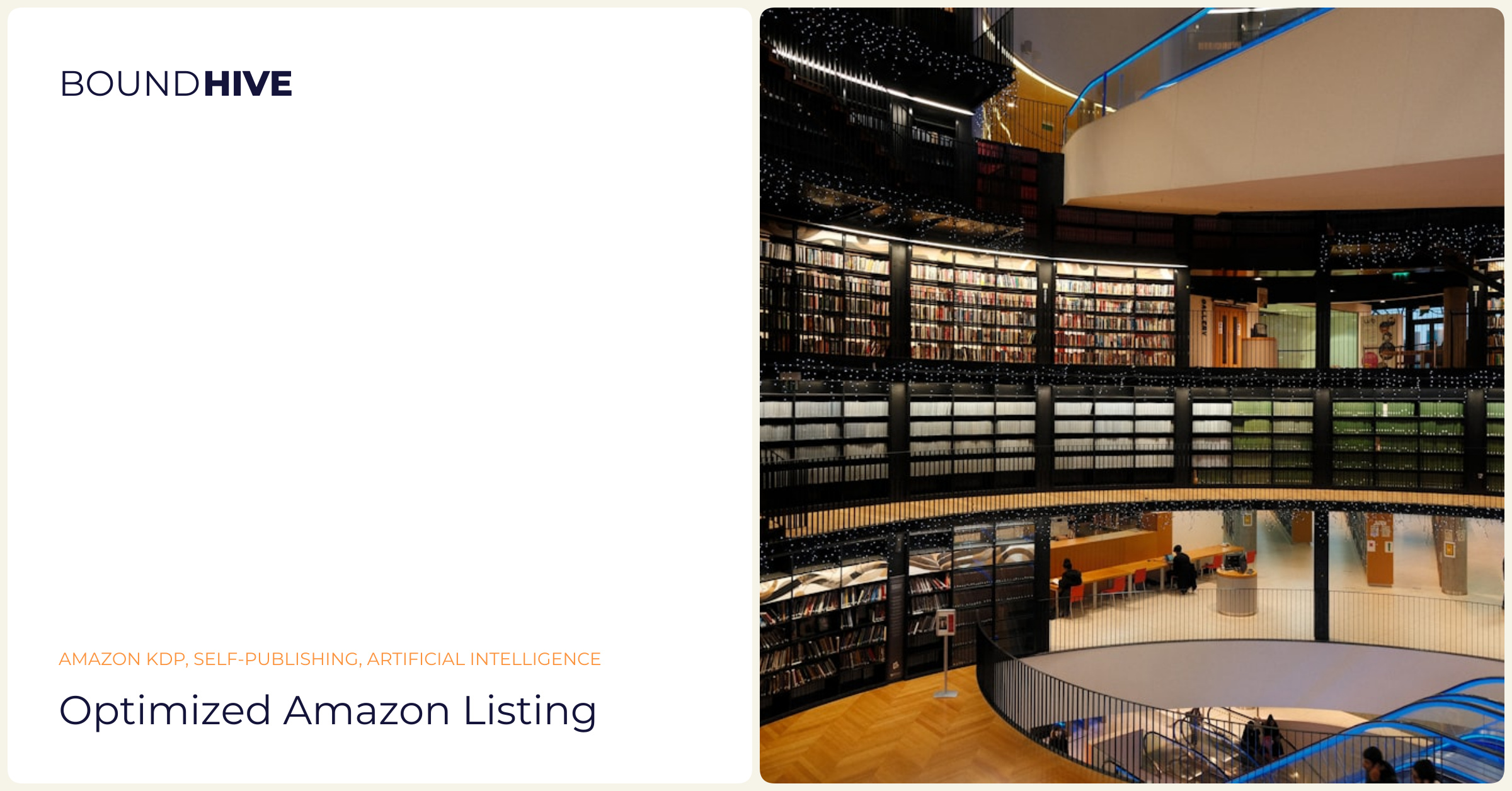 KDP Listing Optimization Optimized Amazon listing
