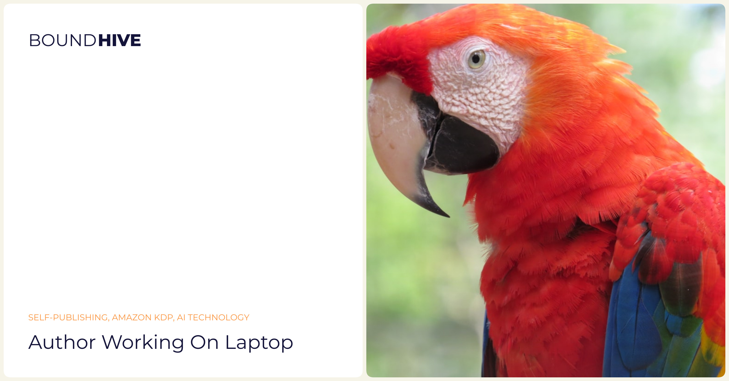 Author working on AI-assisted writing Author working on laptop