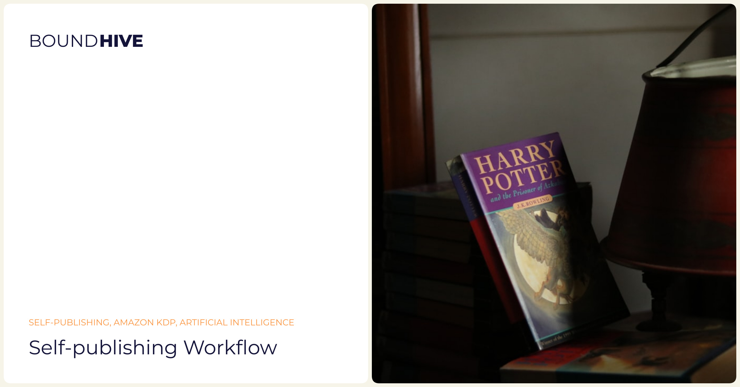 AI publishing workflow Self-publishing workflow