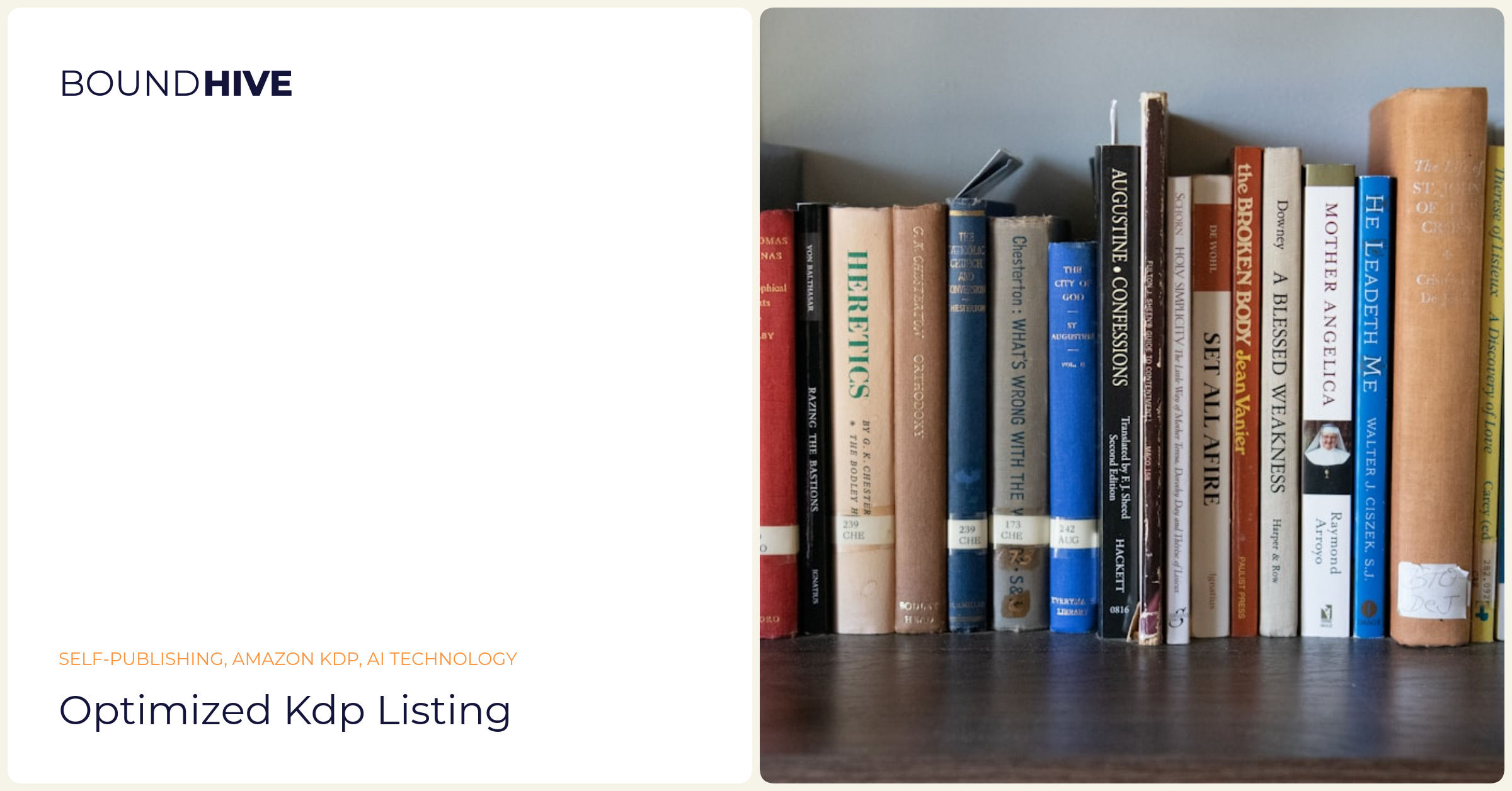 KDP Listing Optimization Optimized KDP Listing