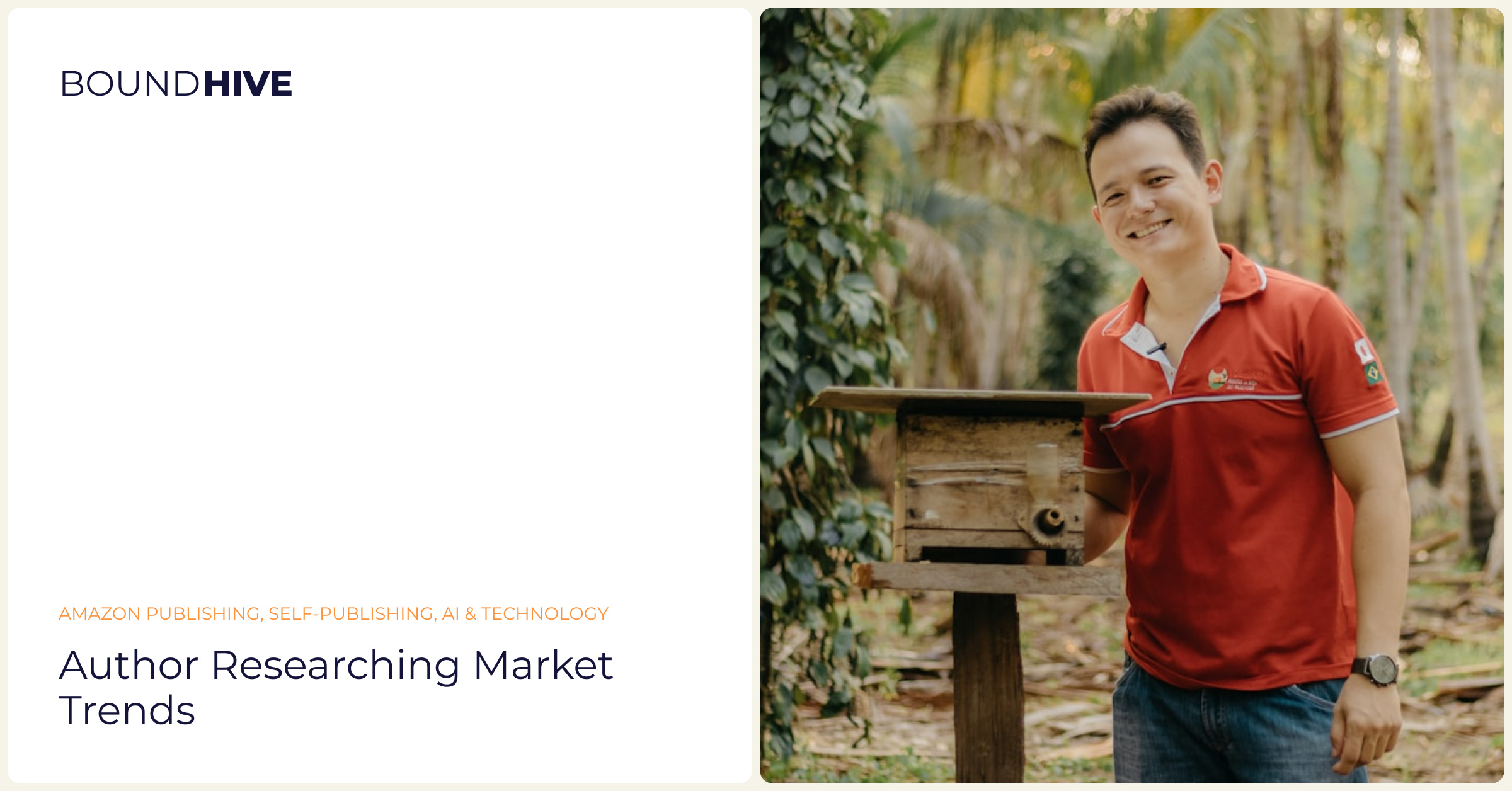 Researching profitable niches Author researching market trends