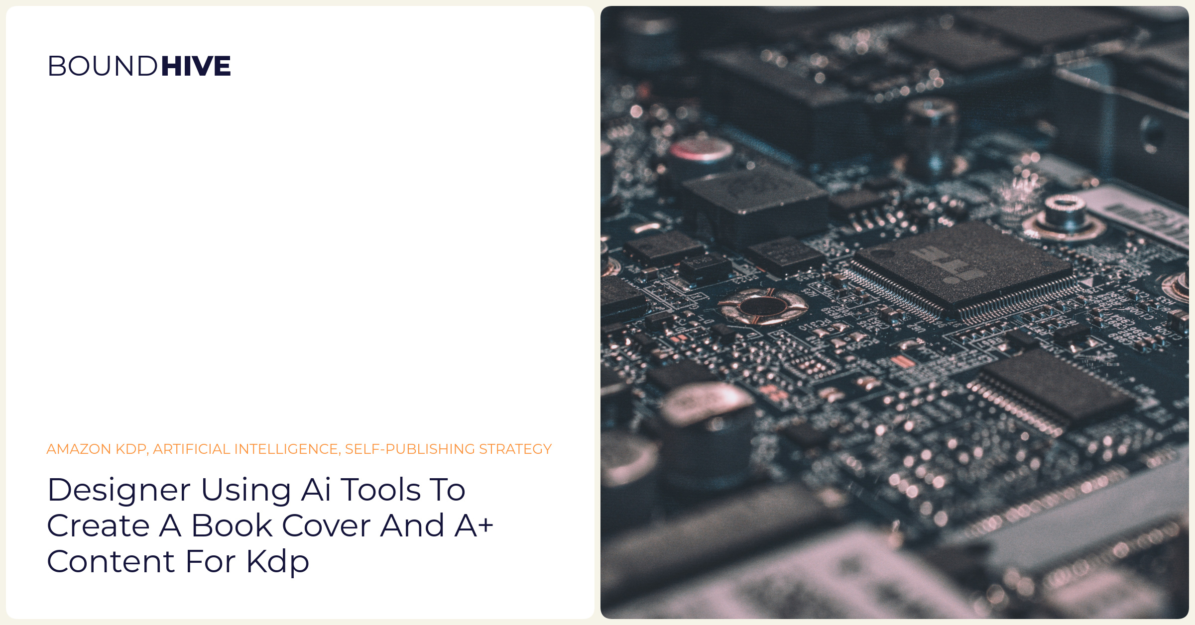 Designer using AI tools to create a book cover and A+ content for KDP